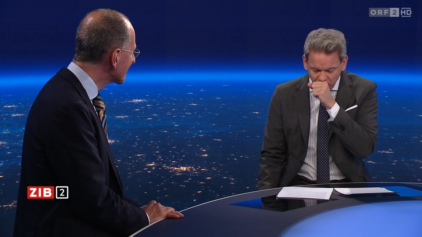 Heute.at - ORF-Mann Thür hat Husten-Anfall live in der ZIB2