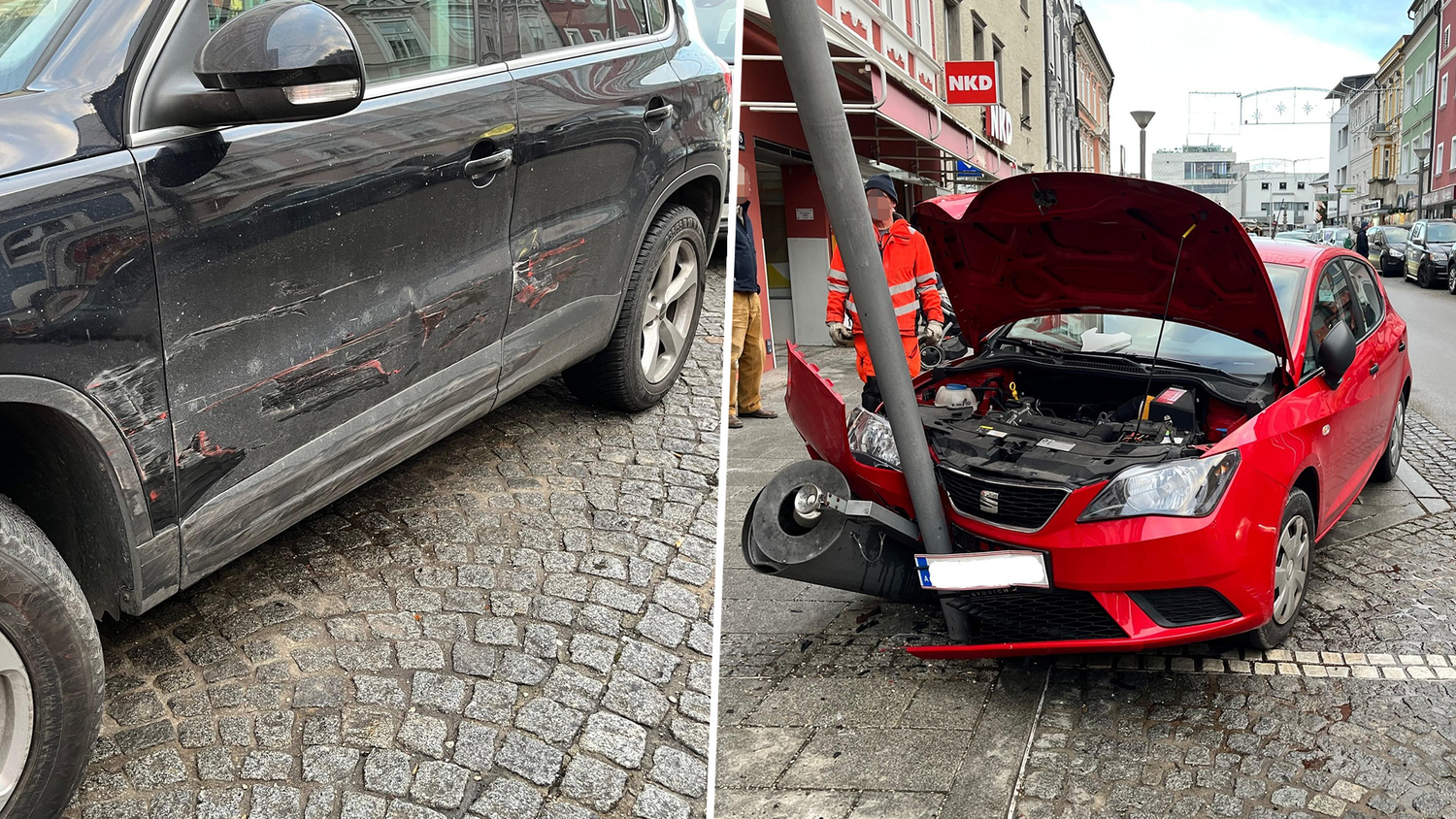 89-Jährige verliert Kontrolle, kracht gegen Lichtmast