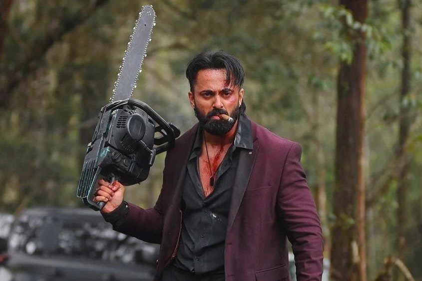 Auf seinem Rachefeldzug nicht selten unfreiwillig komisch: Unni Mukundan als blutrünstiger Titelheld in "Marco"