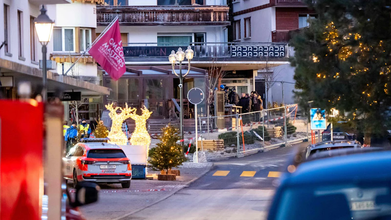 Erste Bilder vom Unglücksort in Crans-Montana.