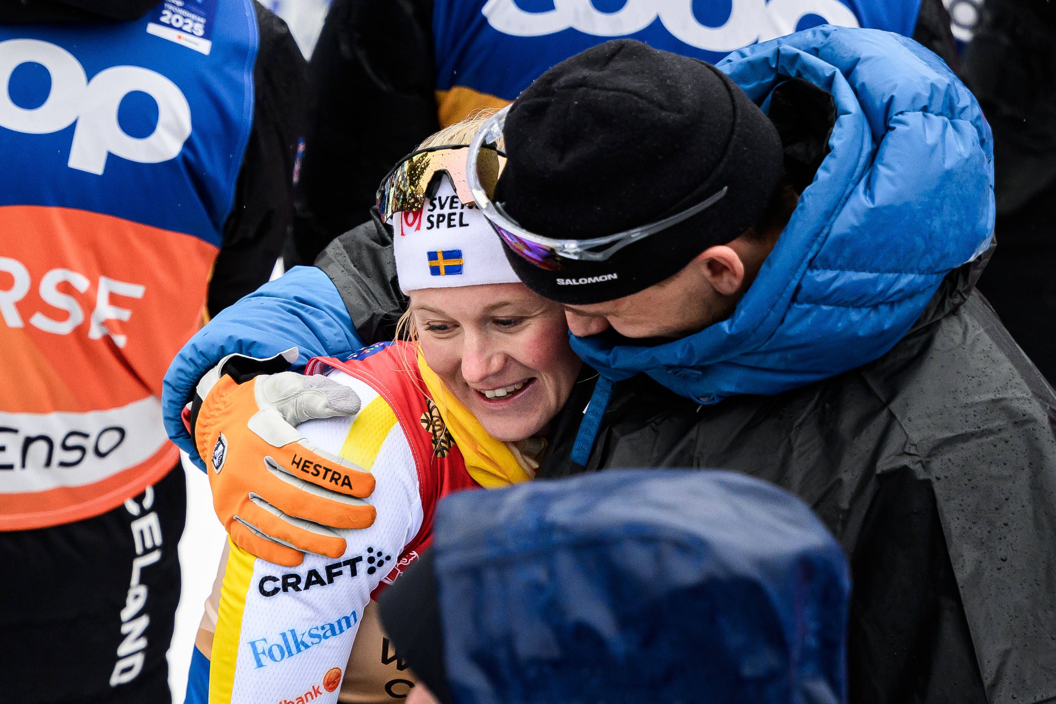 Das Langlauf-Traumpaar Maja Dahlqvist und Kevin Bolger. 