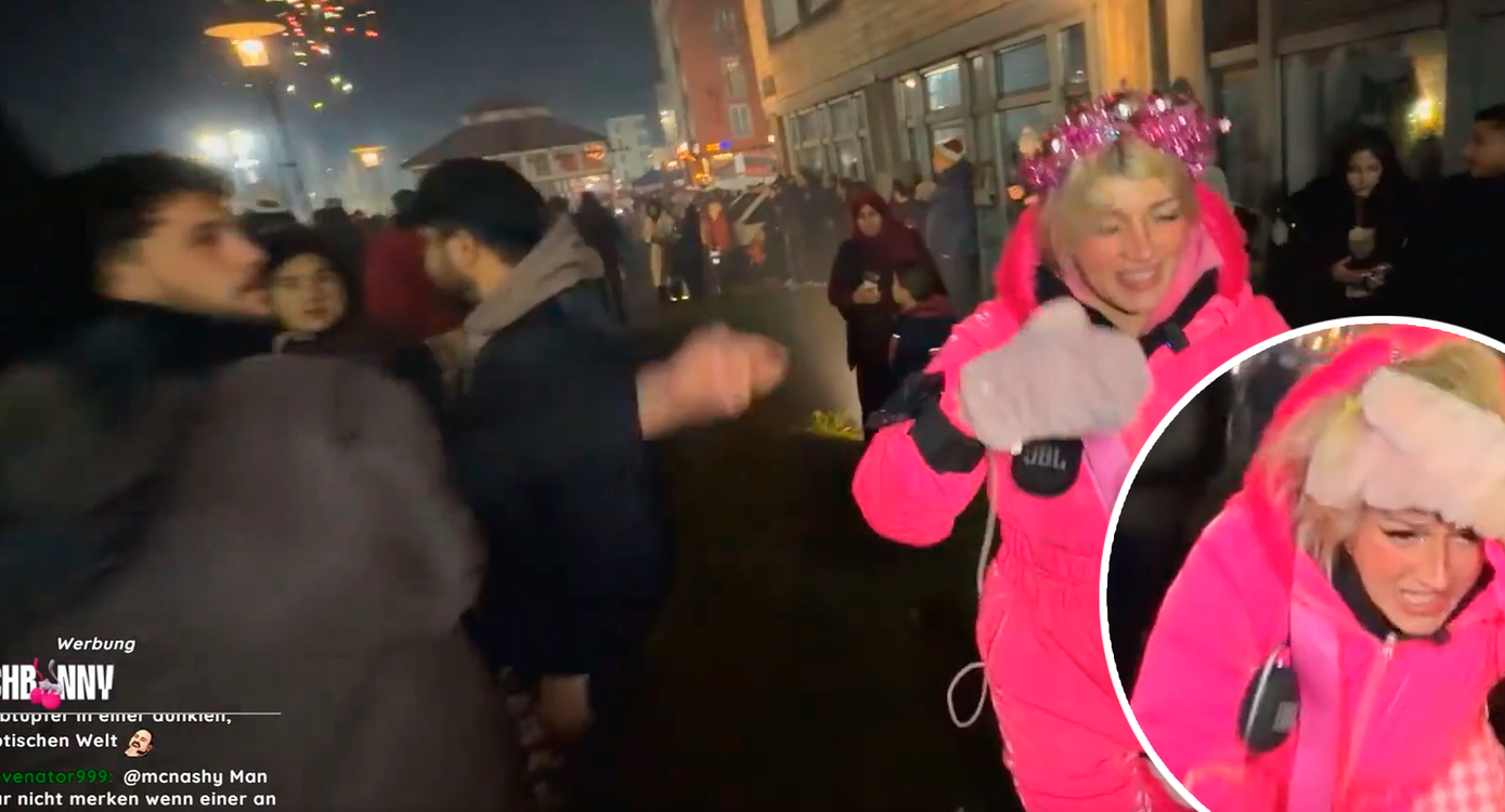 "Au! Au!" – Mann wirft Influencerin Böller ins Gesicht