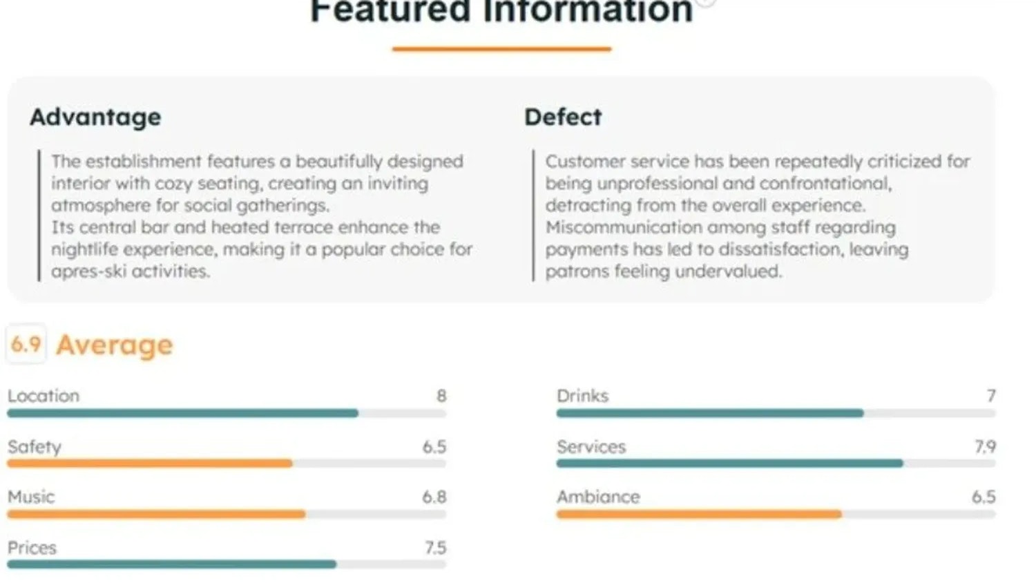 In Sachen "Sicherheit" gibt es nur 6,5 Punkte.