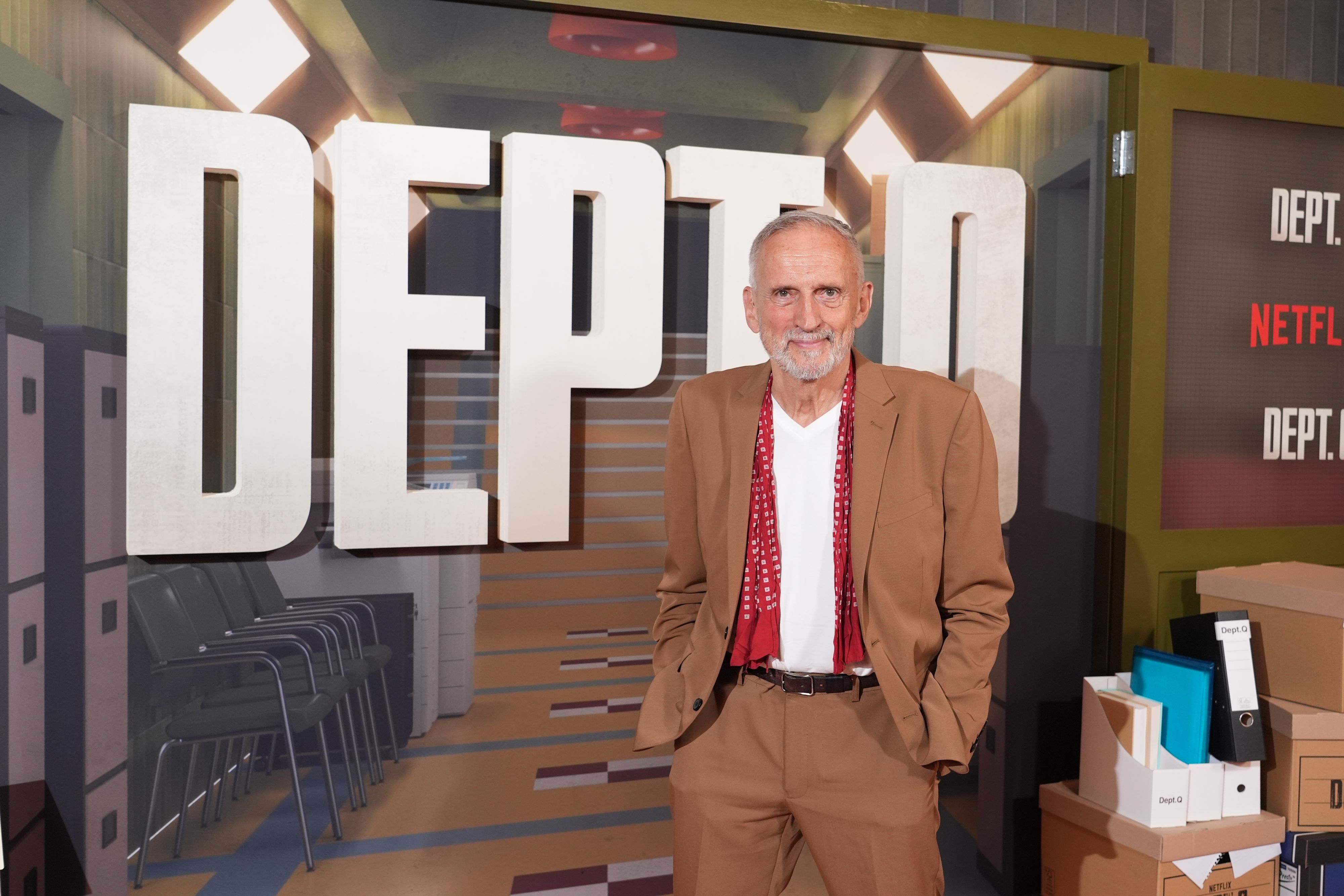 Jussi Adler-Olsen im Mai 2025 auf einer Netflix-Präsentation in London