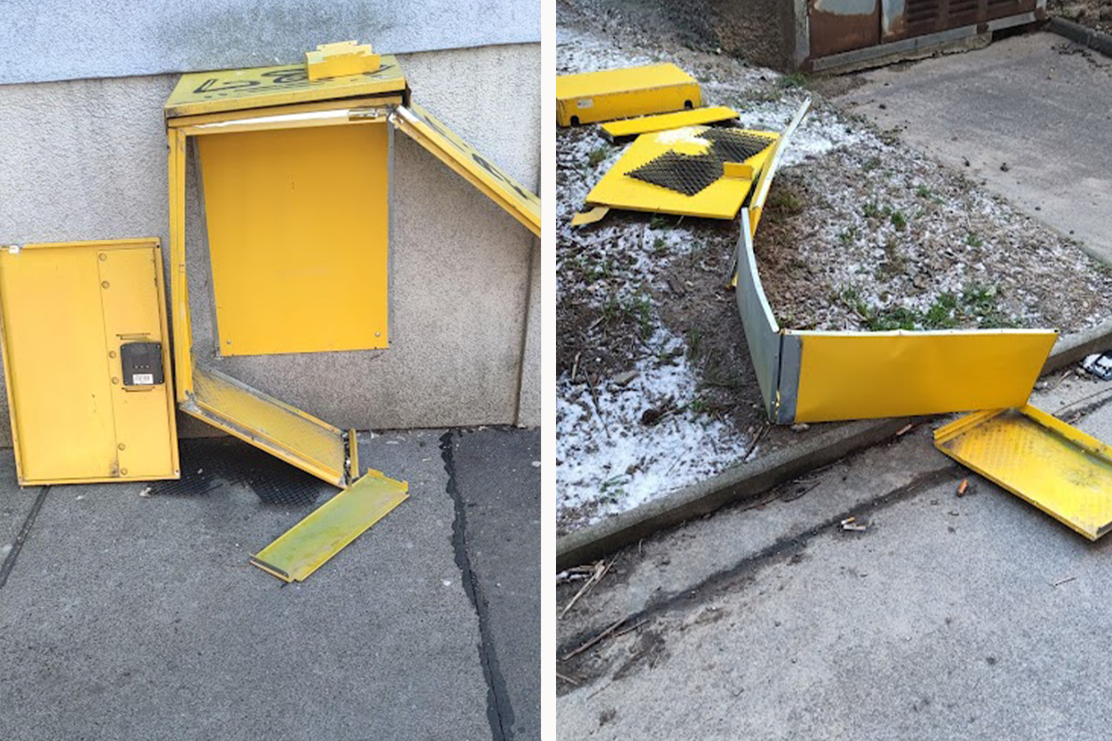 Bereits vor Silvester wurden Postboxen bei einem Gemeindebau durch Böller demoliert.