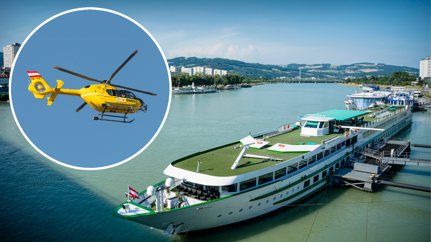 Heute.at - Kapitän stürzt auf Donauschiff 2,5 Meter in die Tiefe