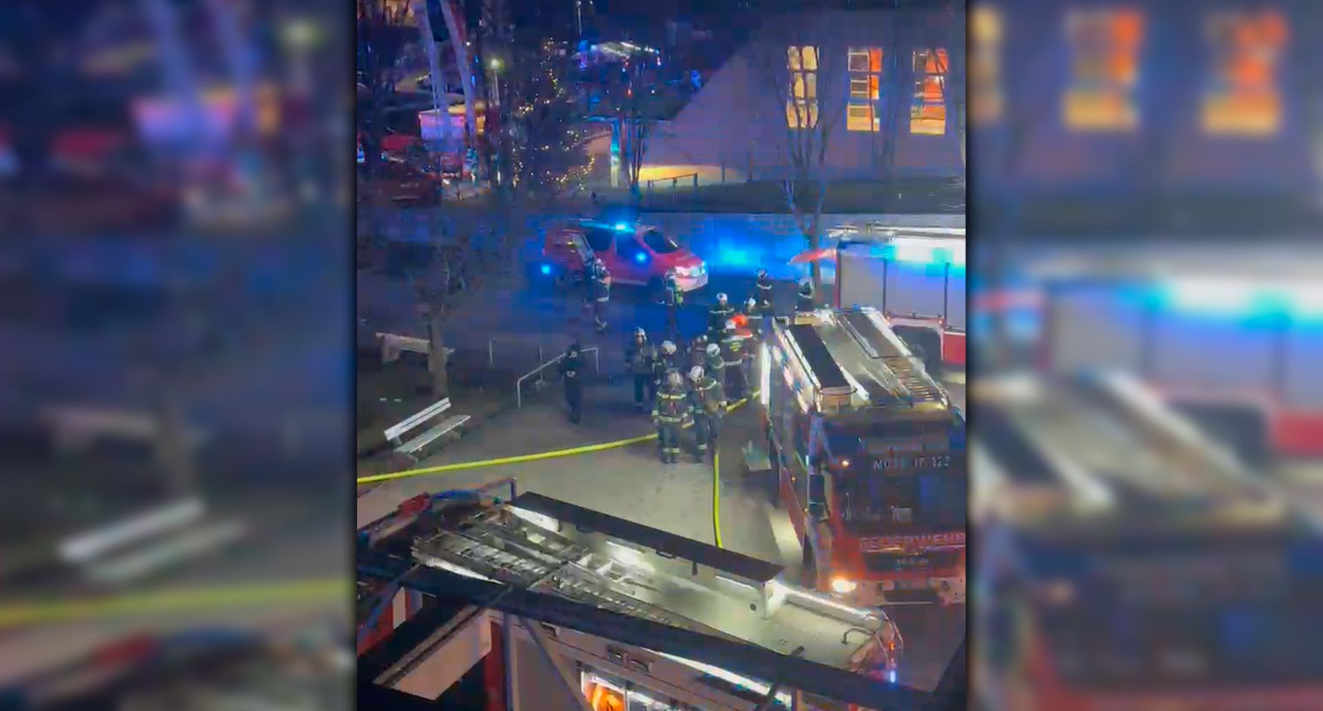 Heute.at - Nächtlicher Großeinsatz! Feuer in Liesinger Wohnhaus