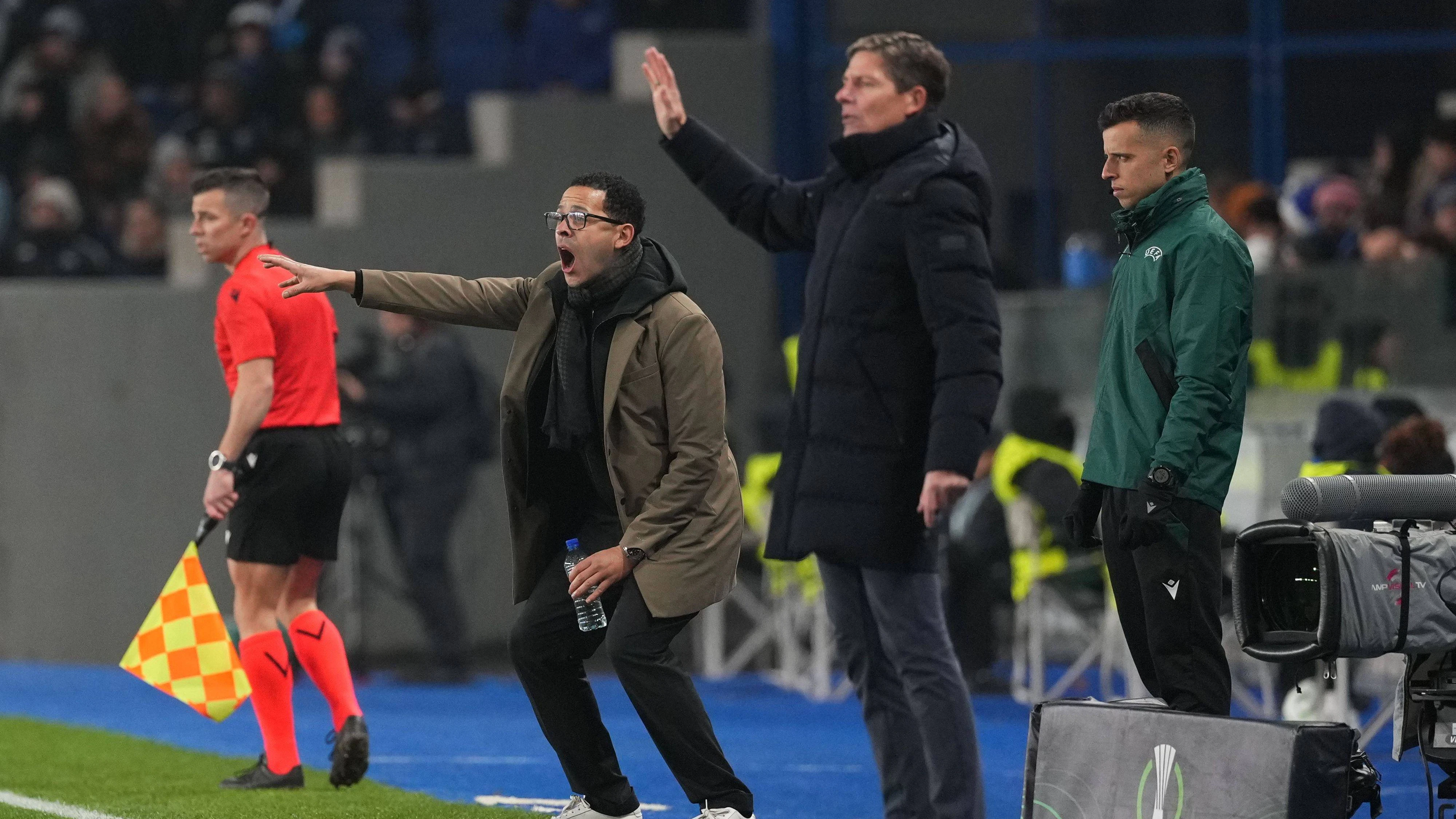 Liam Rosenior und Oliver Glasner standen sich im Herbst in der Conference League gegenüber. Damals verlor der Österreicher auswärts mit 2:1. 