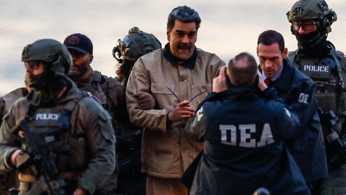 Nicolás Maduro auf dem Weg zum Gericht.