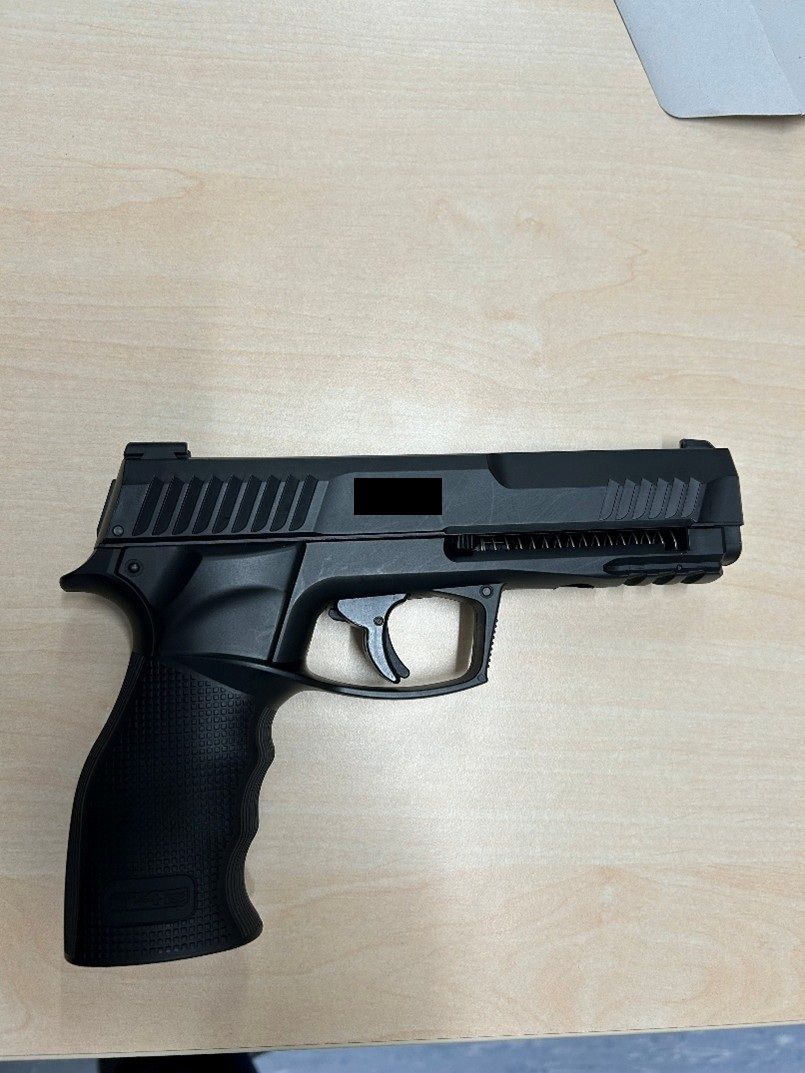 Die Polizei konnte die Waffe sicherstellen.