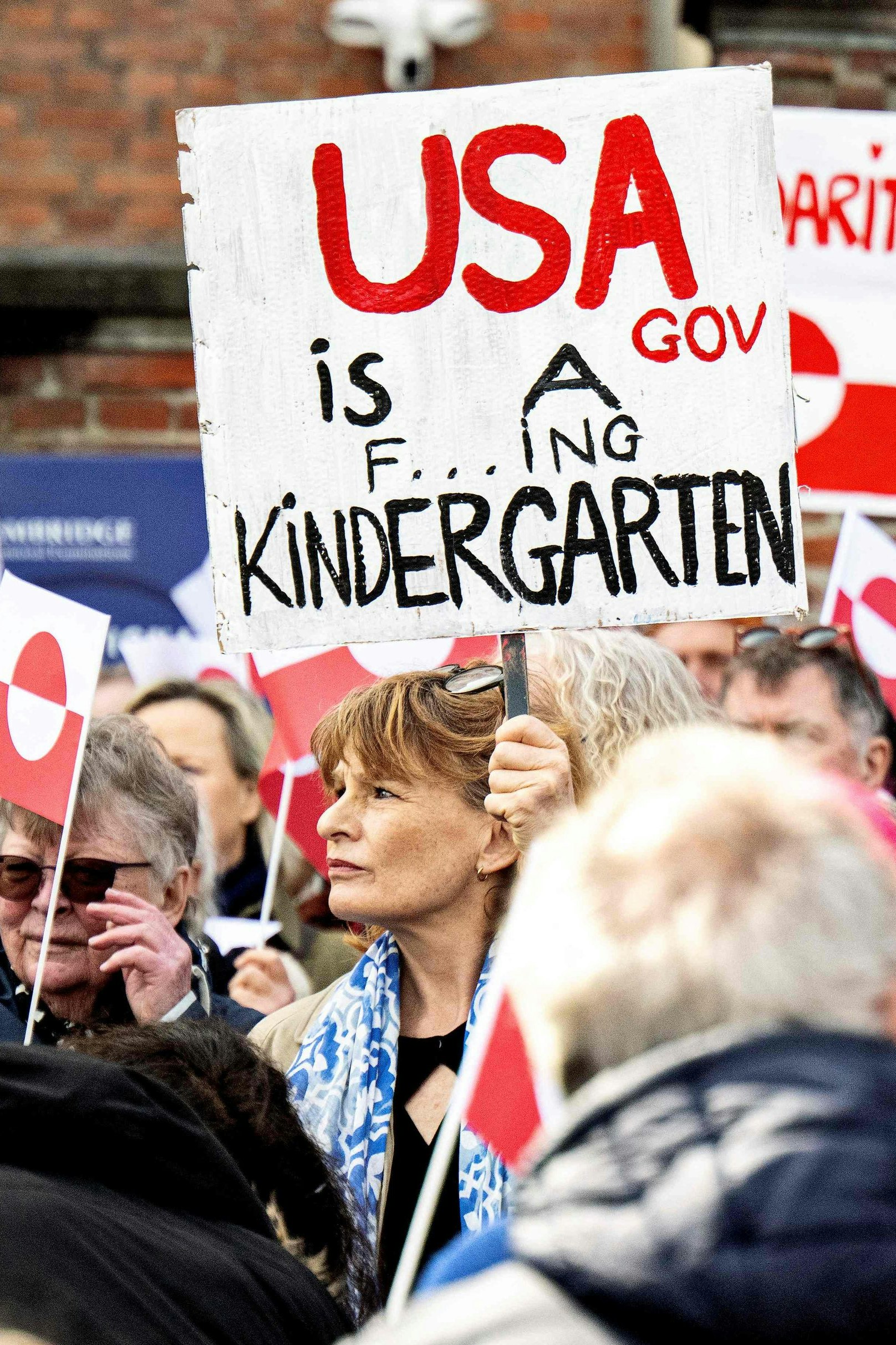 Proteste gegen die Übernahme durch die USA in Grönland