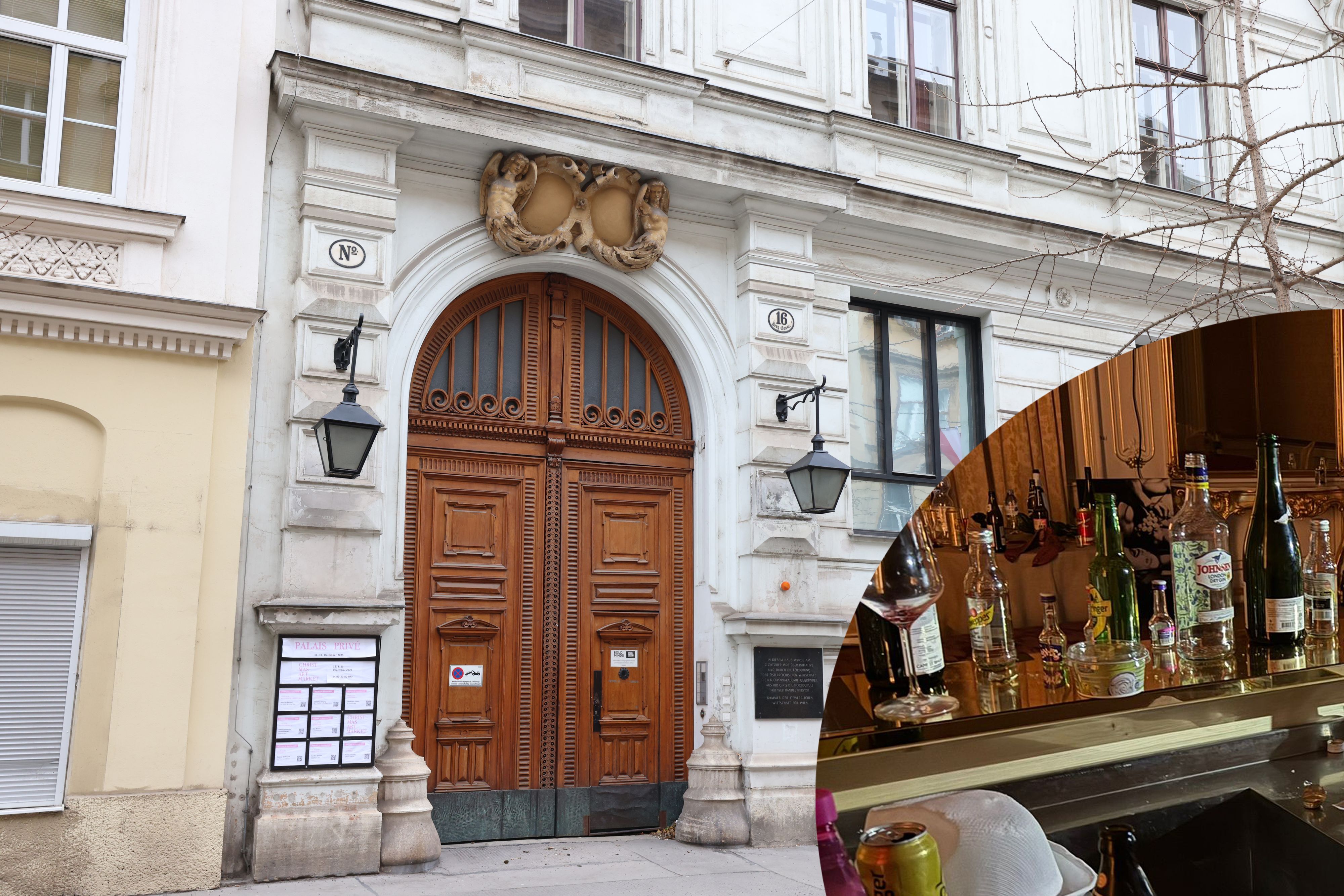 Außen herrscht historische Pracht, innen blieb das Chaos: In diesem Wiener Palais eskalierte eine illegale Party – zurückblieben Müll, Schäden. Die Ermittlungen laufen.