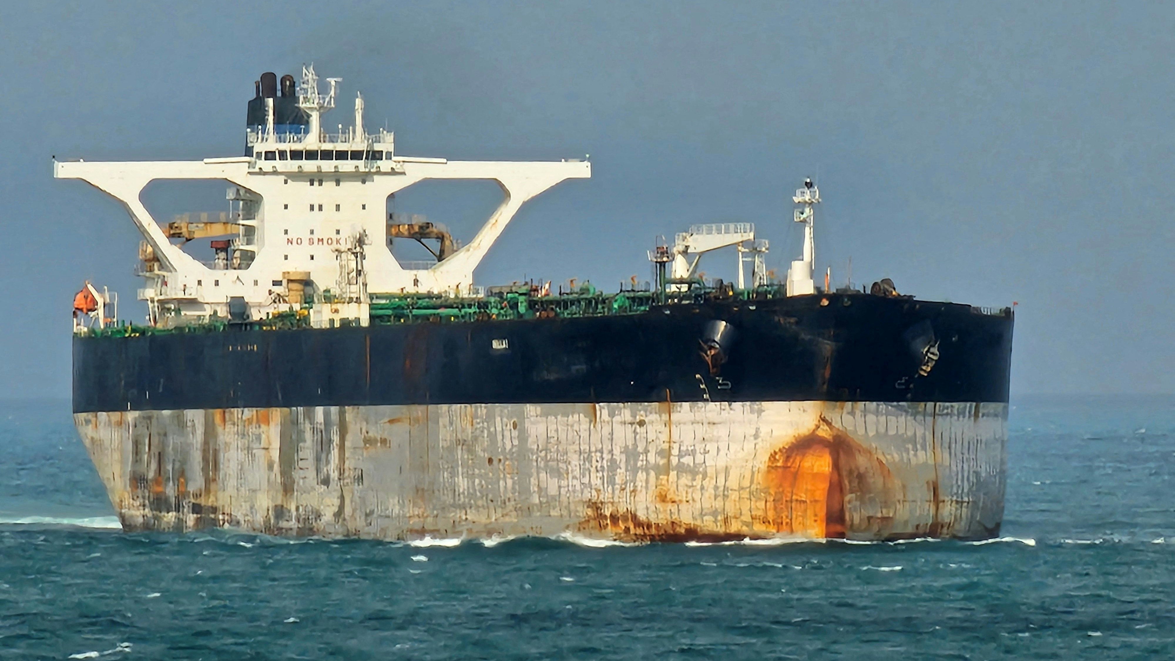 Der Tanker "Bella 1", den die USA in der Nähe von Island in ihre Gewalt brachten