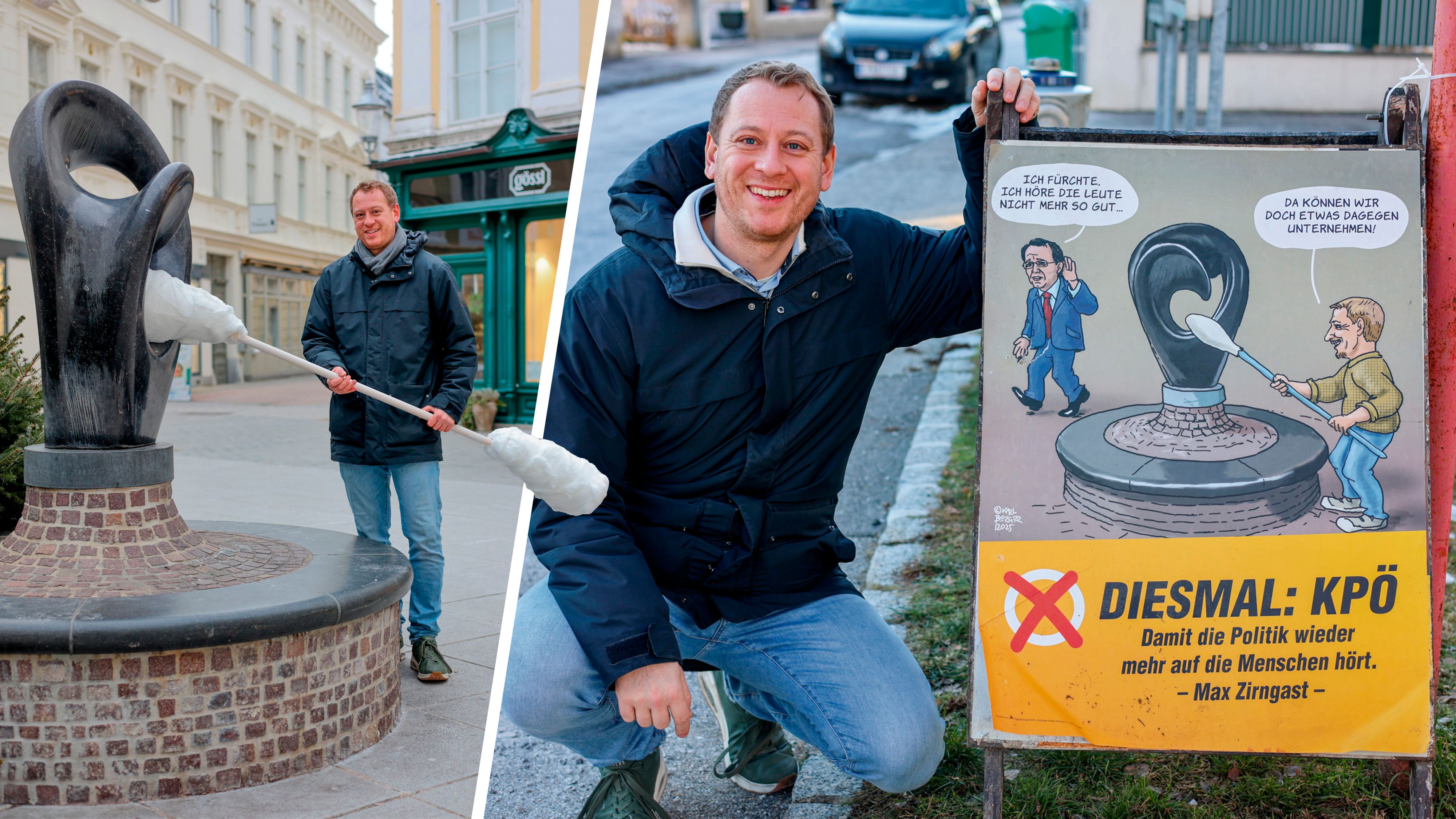 Heute.at - KPÖ putzt Ohr: Menschen fühlen sich nicht mehr gehört
