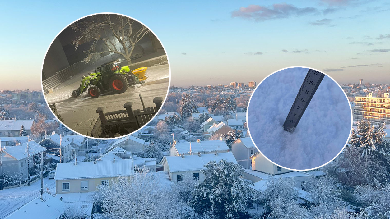 Heute.at - Totales Chaos! Frankreich versinkt in Schneemassen