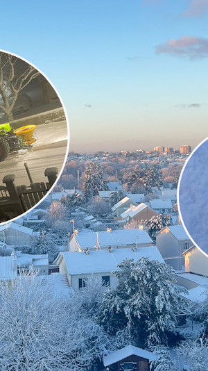 Schneechaos Frankreich: Ungewöhnliche Schneemassen sorgen für massive Verkehrseinschränkungen in Paris und Nantes. Warnstufe bleibt aufrecht.