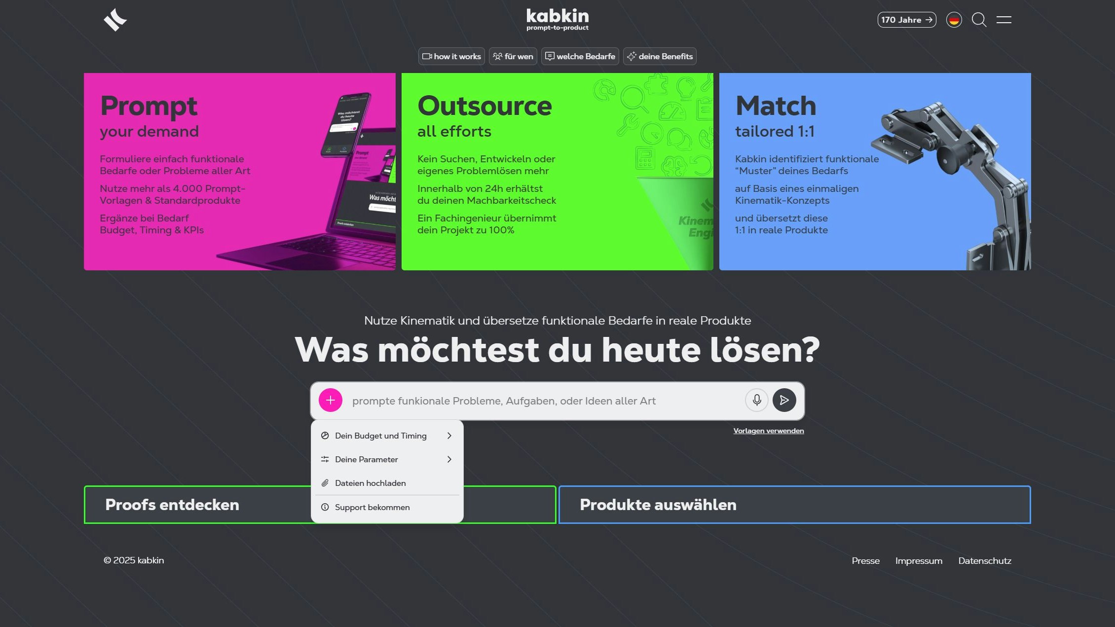 Kabkin präsentiert Prompt-to-Product.