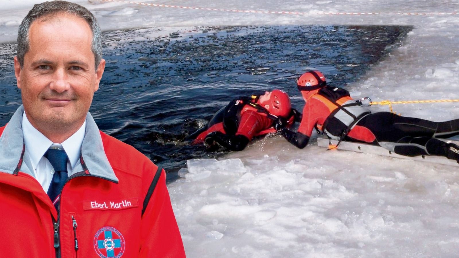 Heute.at - Bei Einbruch ins Eis: Sofort die Arme ausbreiten