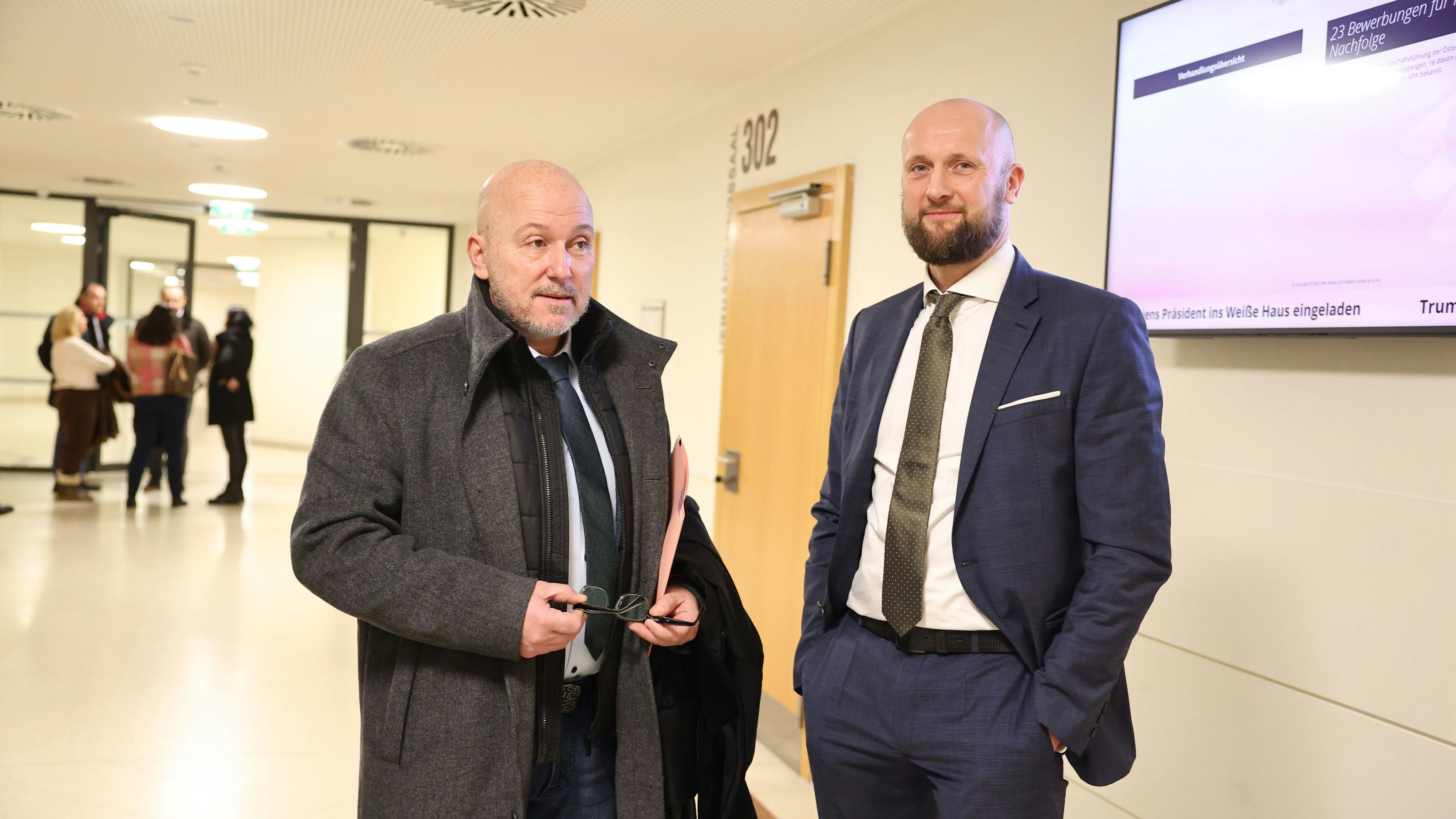 Die beiden Anwälte Andreas Schweitzer und Florian Kreiner.