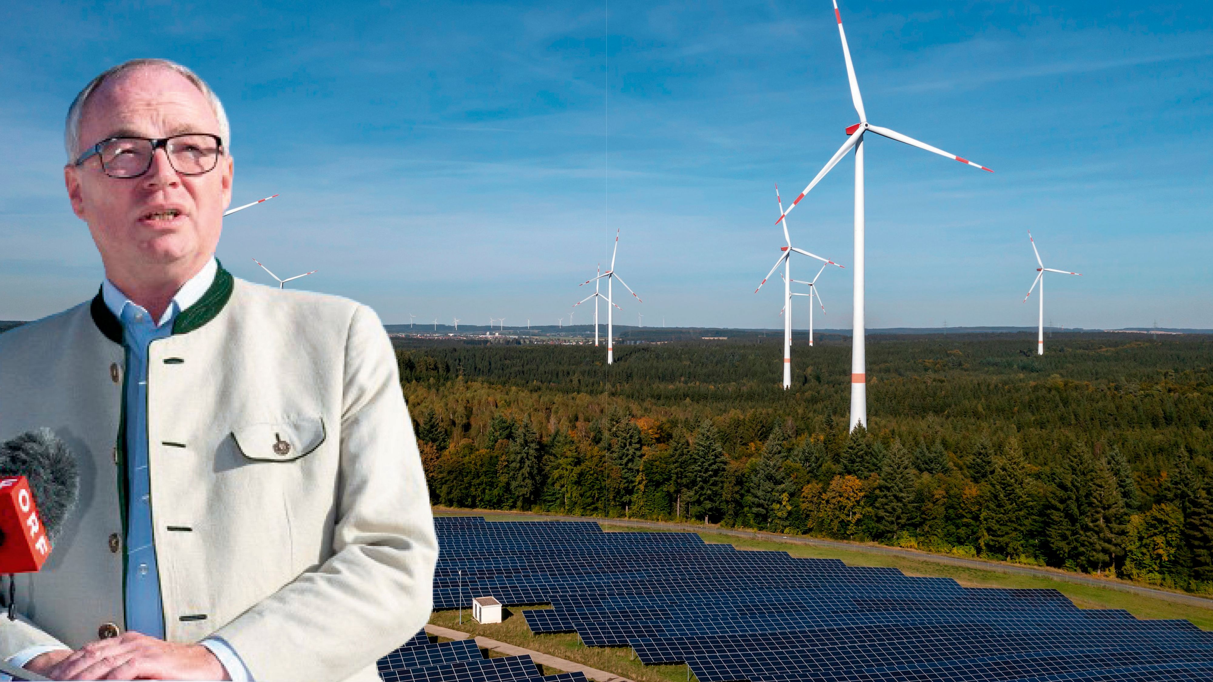 Im Niederösterreich-Atlas (NÖ Atlas) kann man Daten zur Windkraft und Photovoltaik einsehen. Stephan Pernkopf (Bild), Landeshauptfrau-Stellvertreter, zeigt sich positiv.