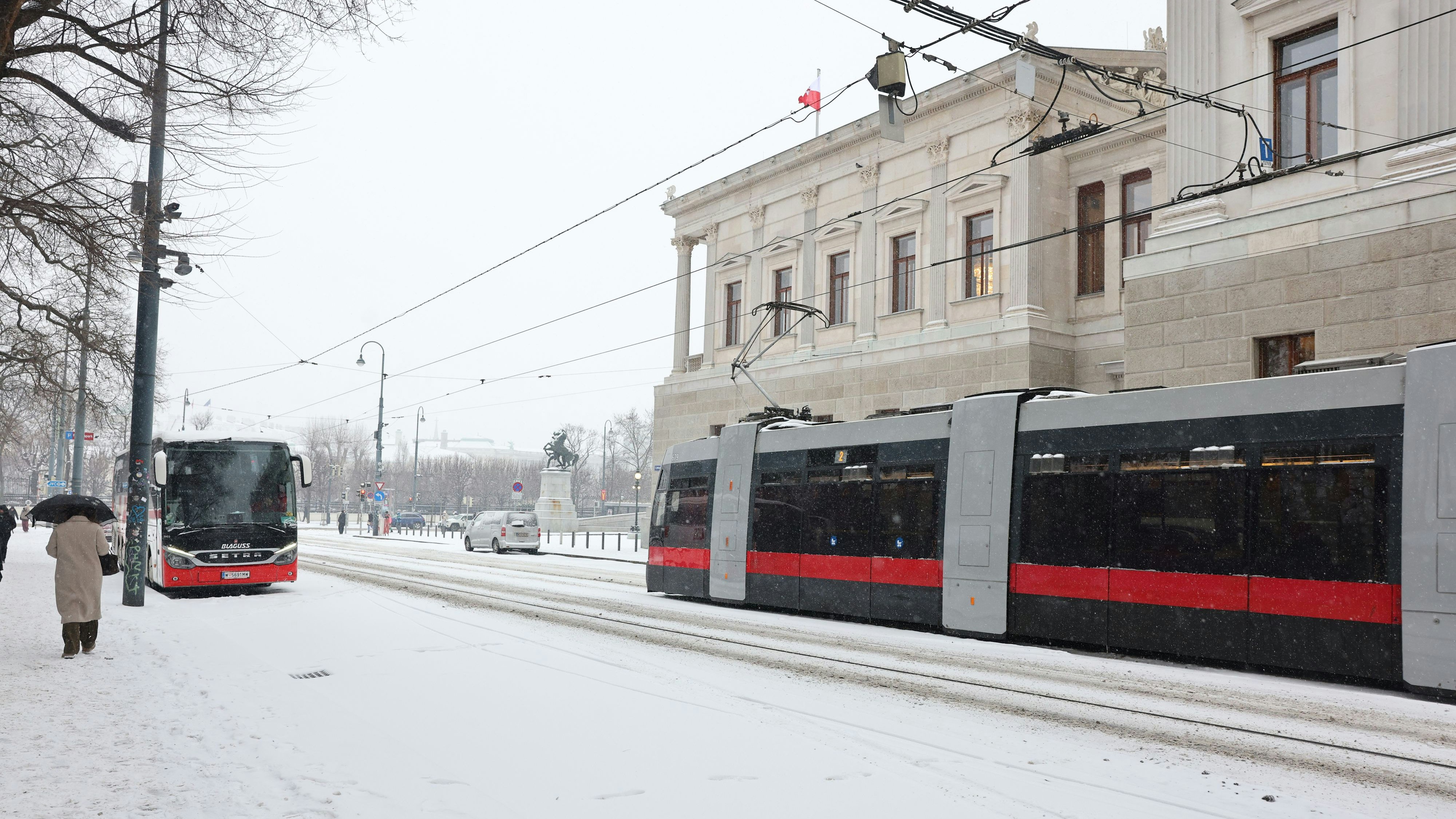 Der Winter hat die Bundeshauptstadt Wien fest im Griff.