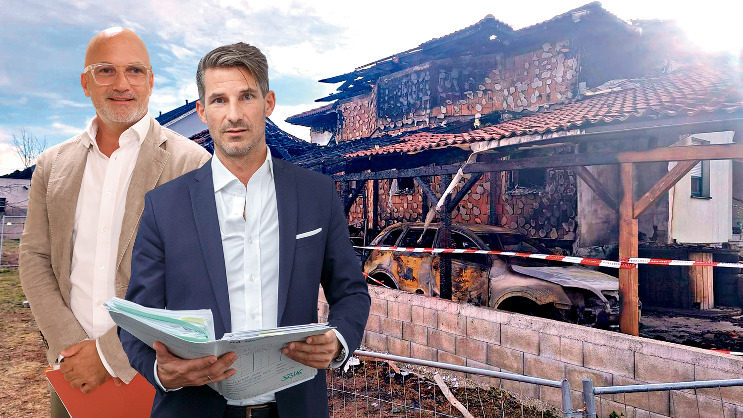 Heute.at - Rakete landete auf Carport – Krimi um abgebranntes Haus