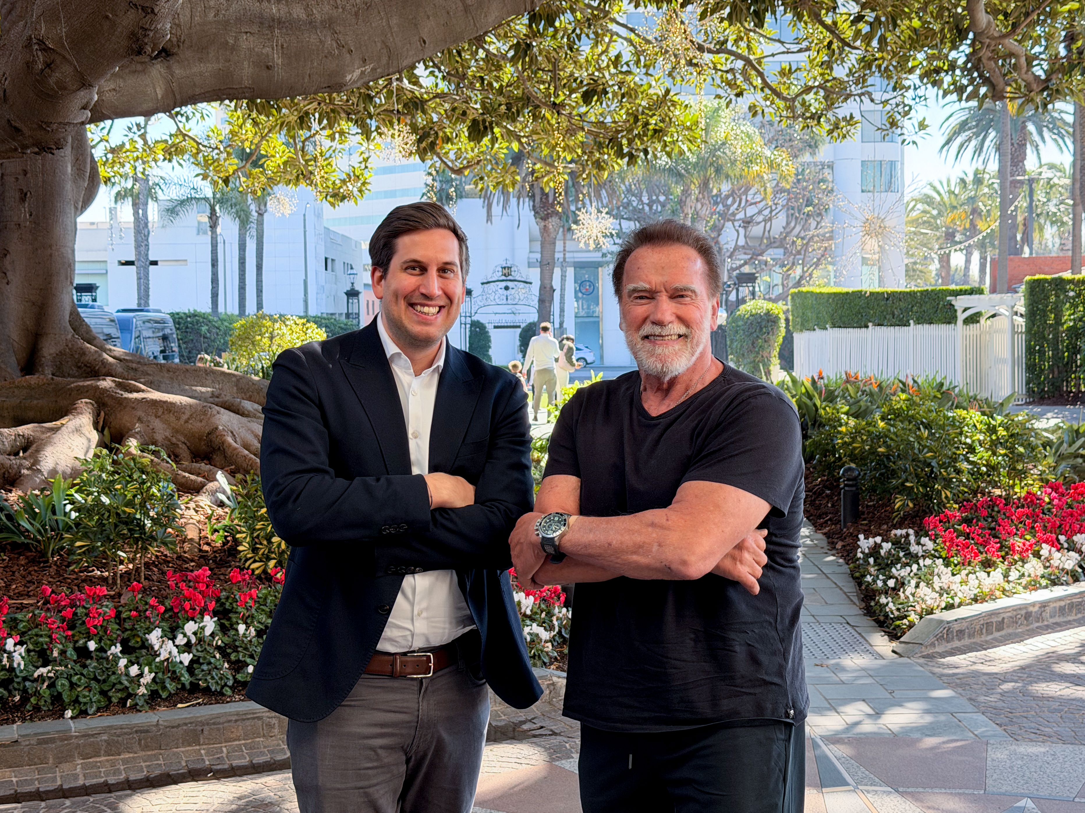 Heute.at - Treffen in Los Angeles: VP-Pröll holt Arnie ins Boot