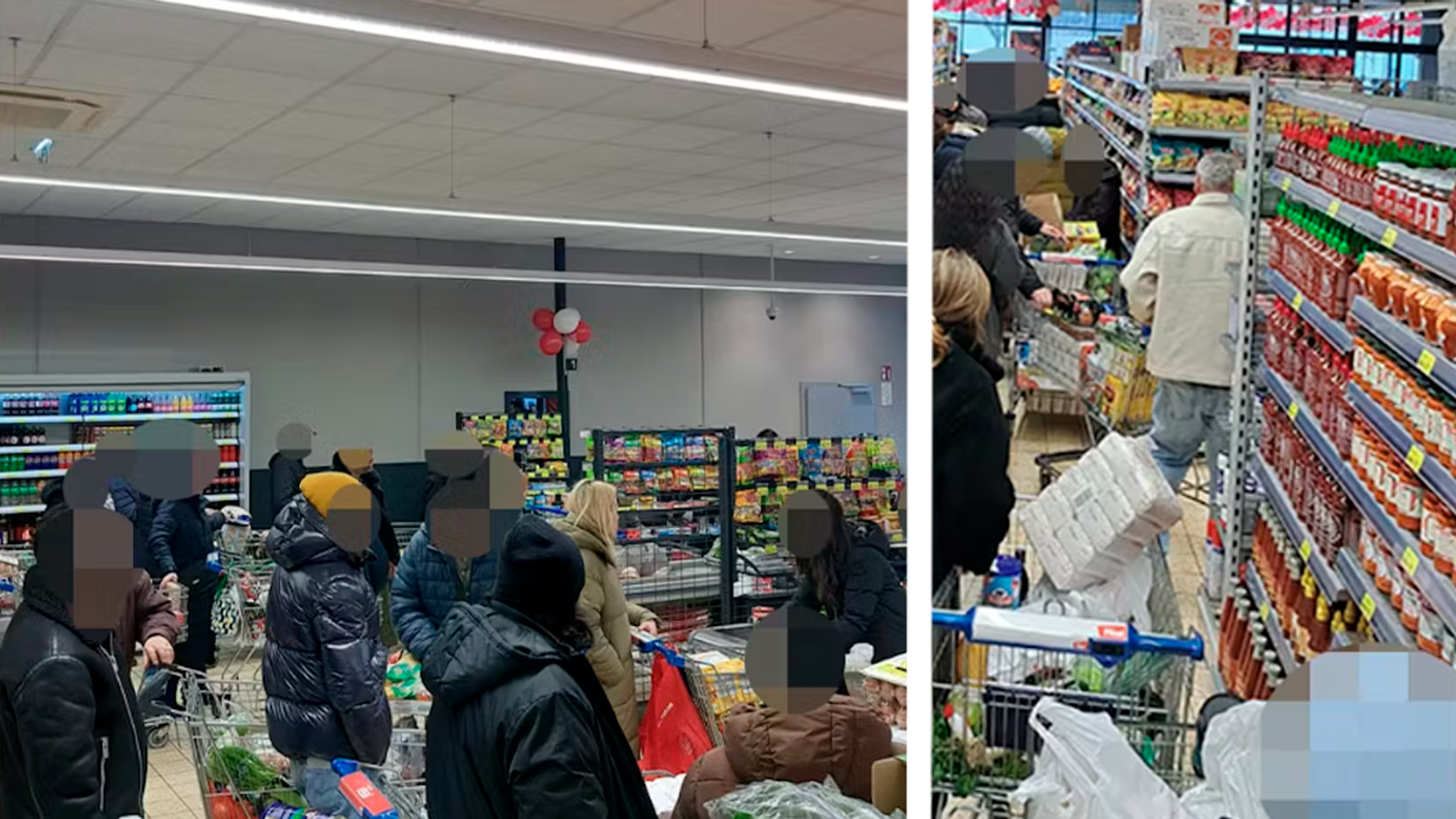 Heute.at - Neueröffnung! Wiener stürmen Supermarkt in Floridsdorf