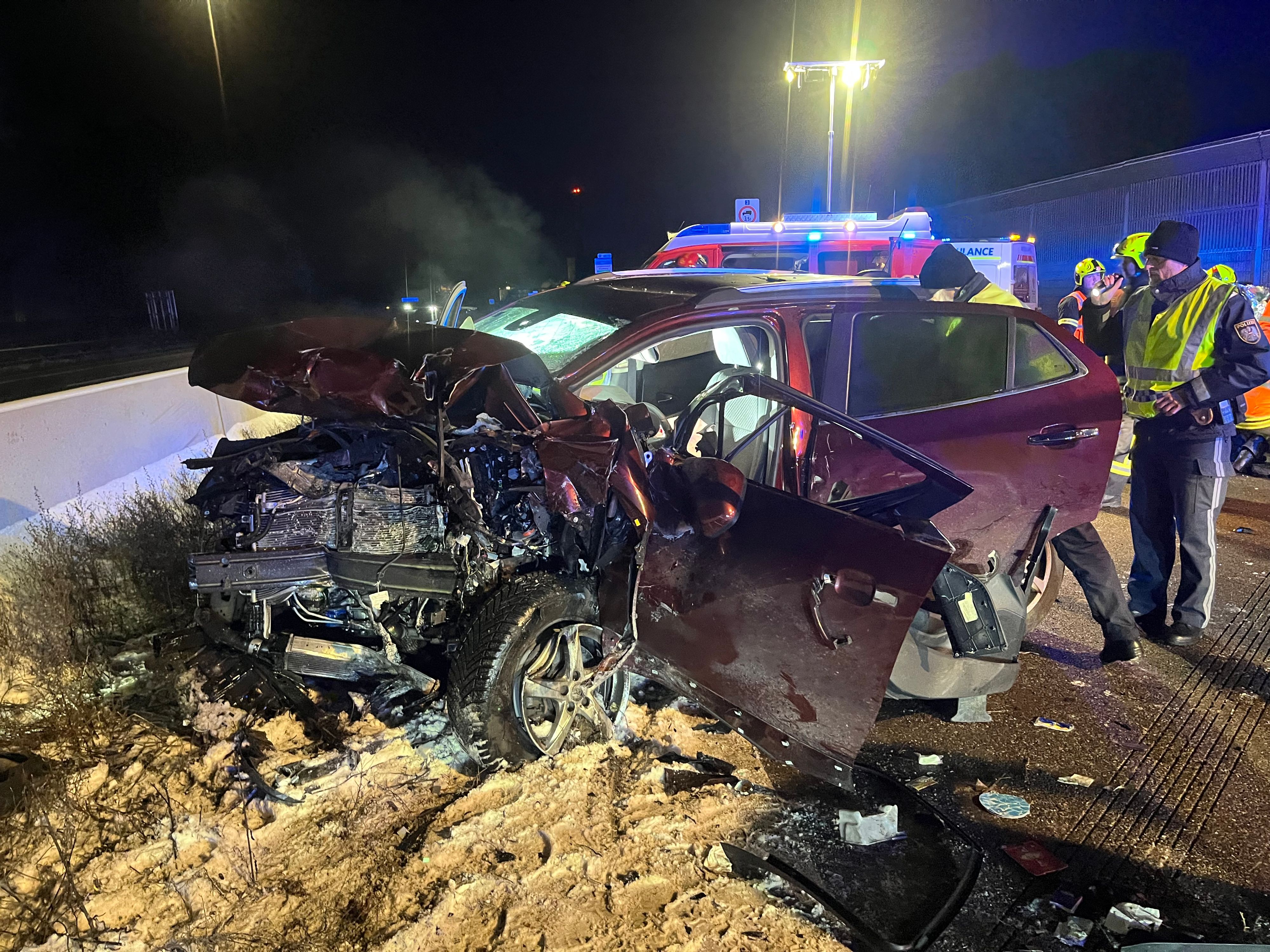 Geisterfahrer-Unfall forderte drei Schwerverletzte