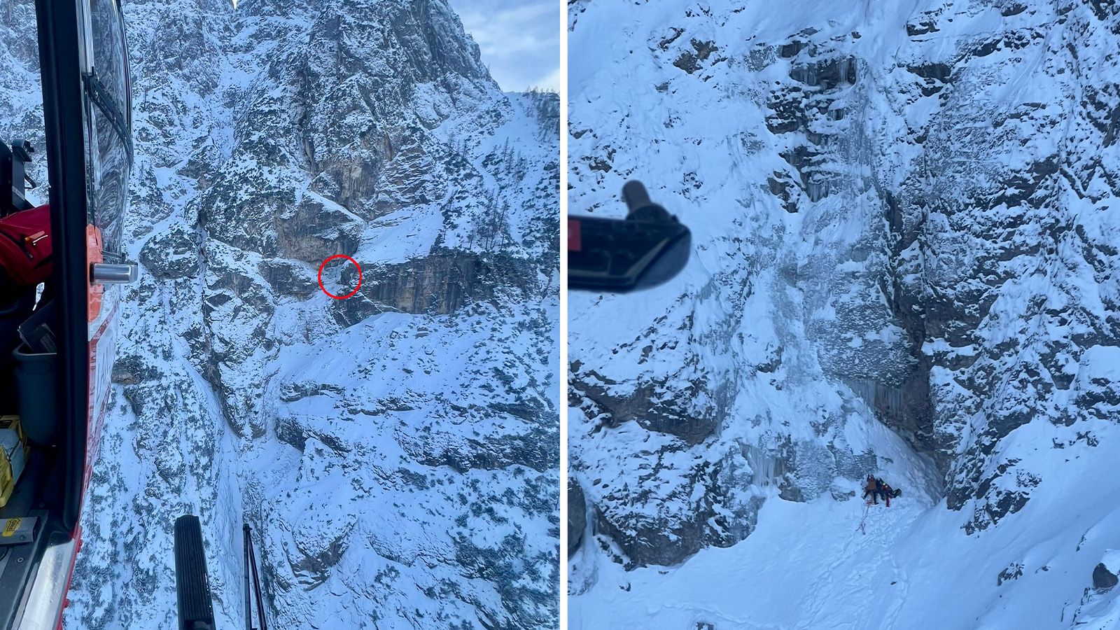 Am Samstag sind in Slowenien zwei Eiskletterer abgestürzt. Die Flugrettung in Kärnten wurde alarmiert. 