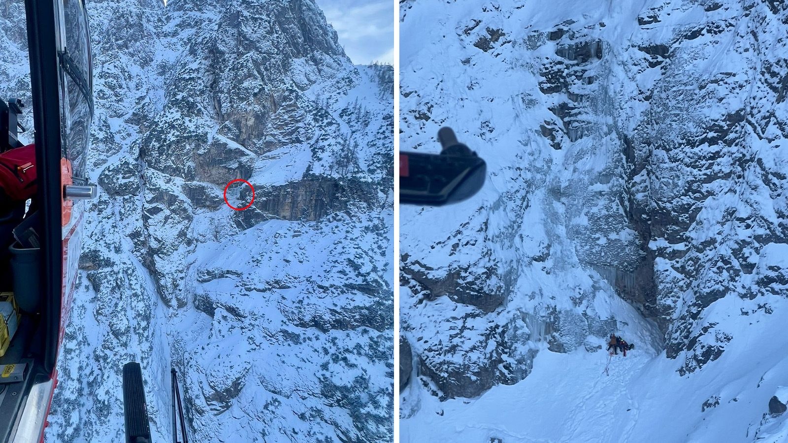 Am Samstag sind in Slowenien zwei Eiskletterer abgestürzt. Die Flugrettung in Kärnten wurde alarmiert. 