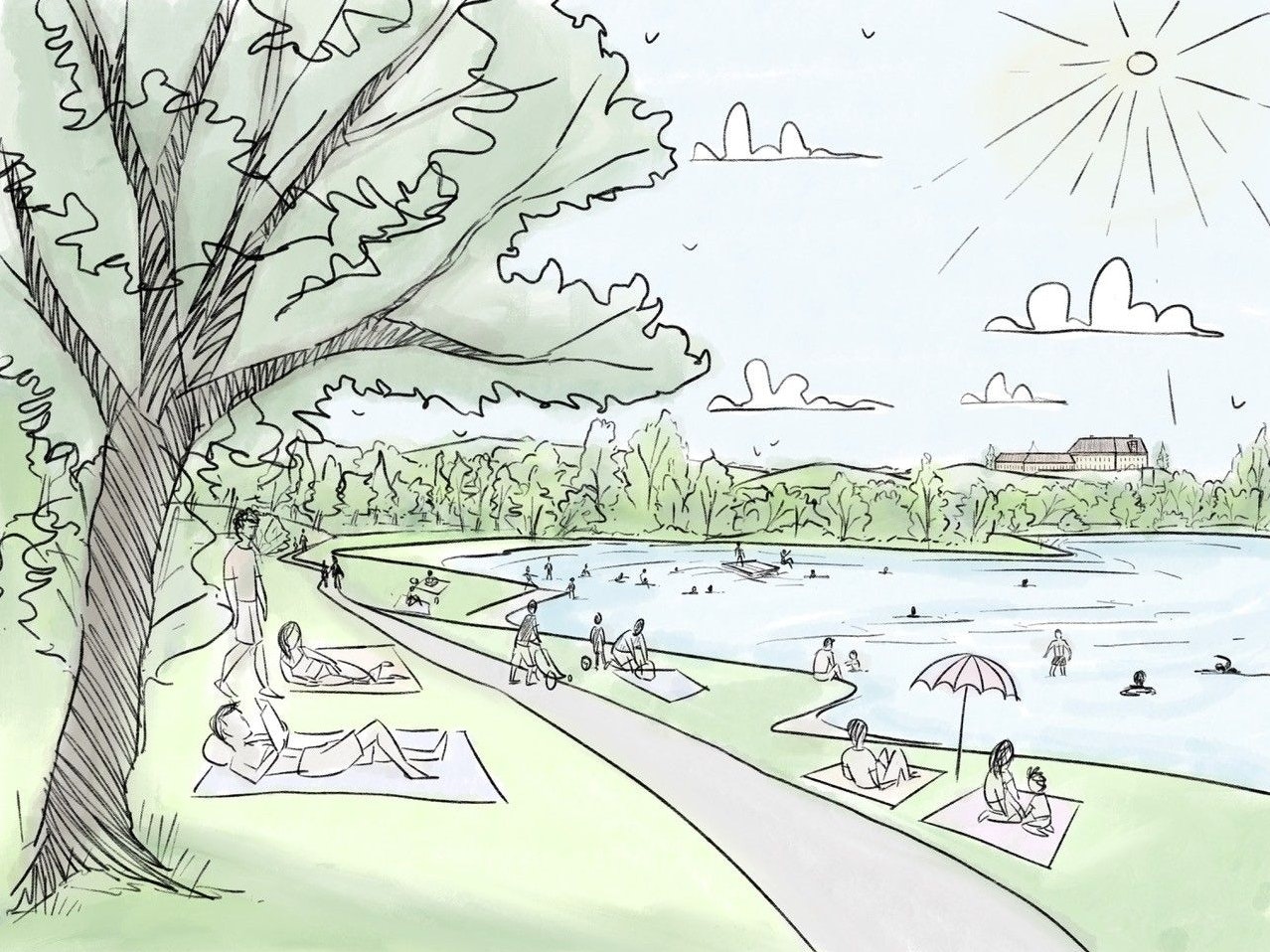 Südsee-Feeling in St. Pölten: Erste Entwürfe