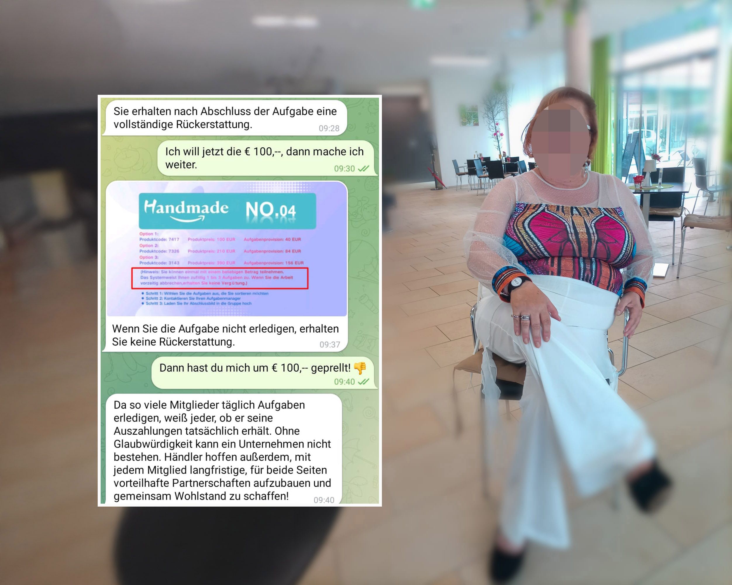 Doris N. will andere nun vor dem Insta-Betrug warnen.