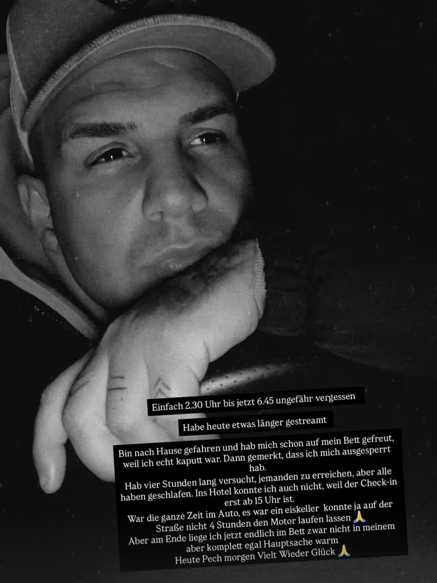 Pietro Lombardi teilt das Missgeschick mit seinen Fans über Instagram. 