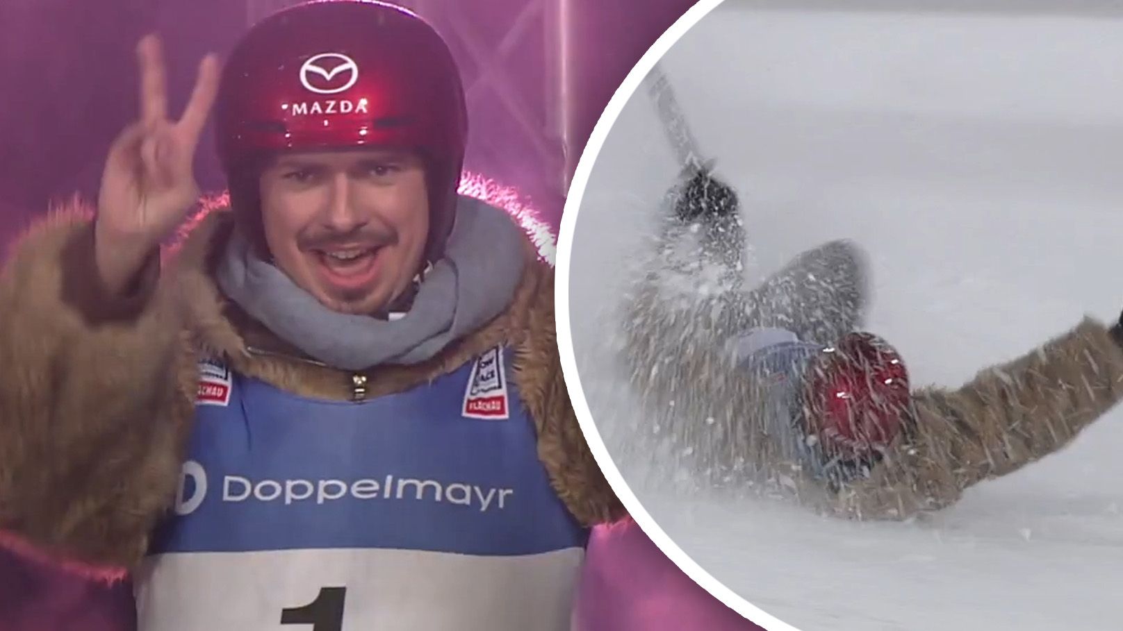 Heute.at - Julian le Play stürzt im ORF – vorher noch übermütig!