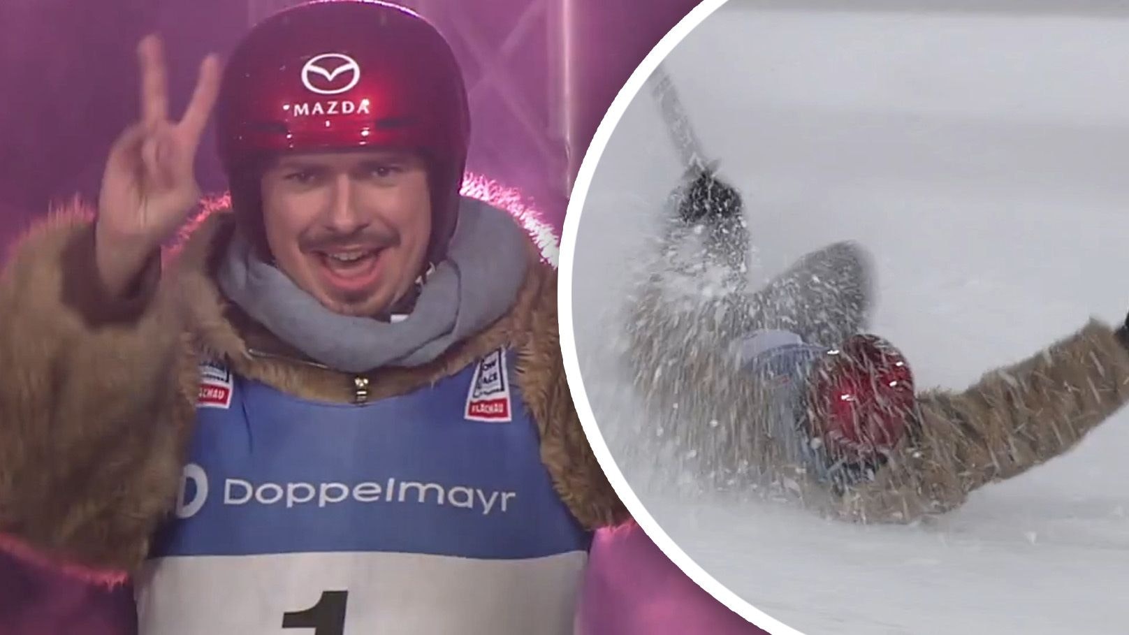 Heute.at - Julian le Play stürzt im ORF – vorher noch übermütig!