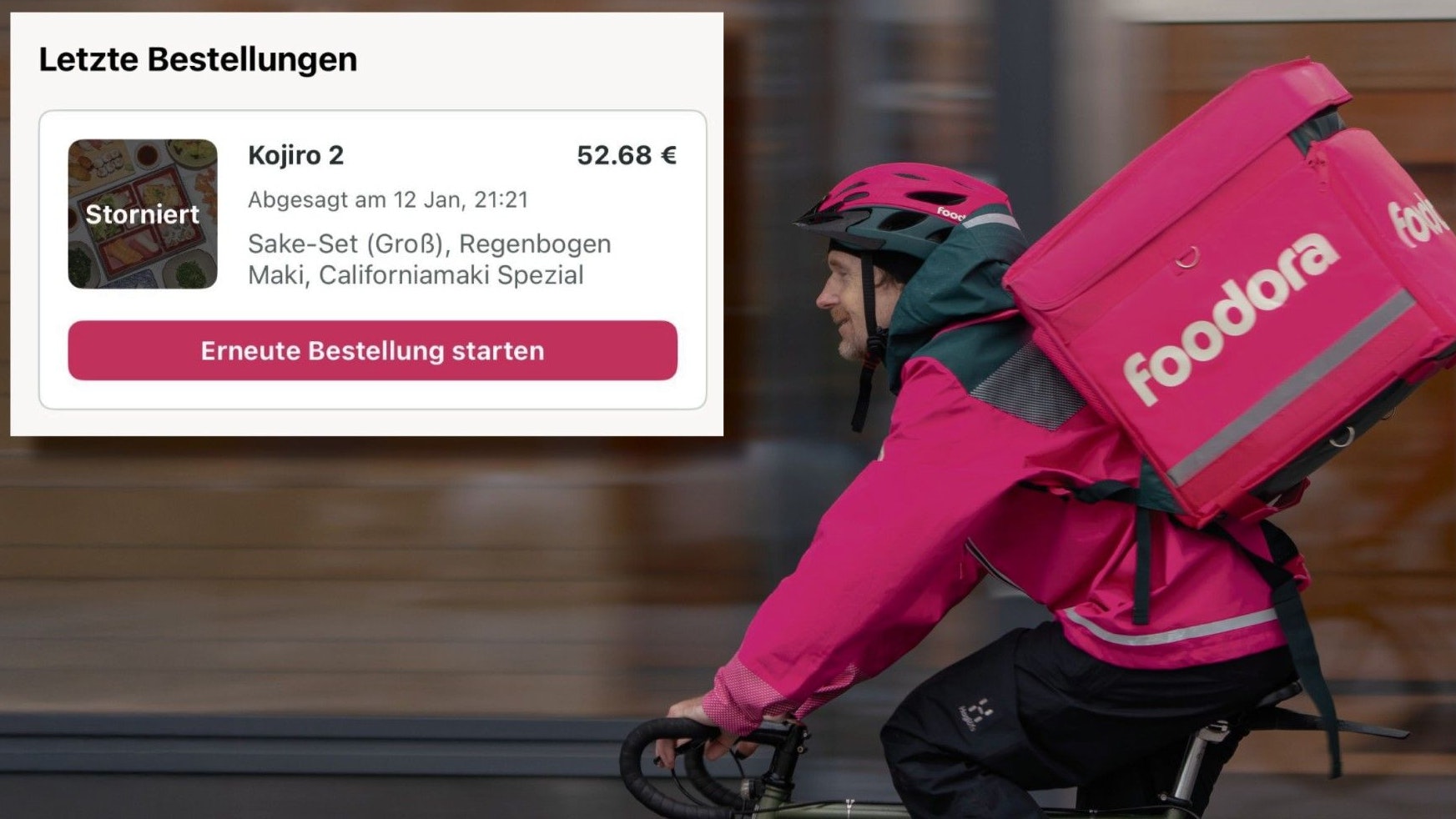 Heute.at - Haben keine Fahrer – Schneechaos legt Foodora lahm