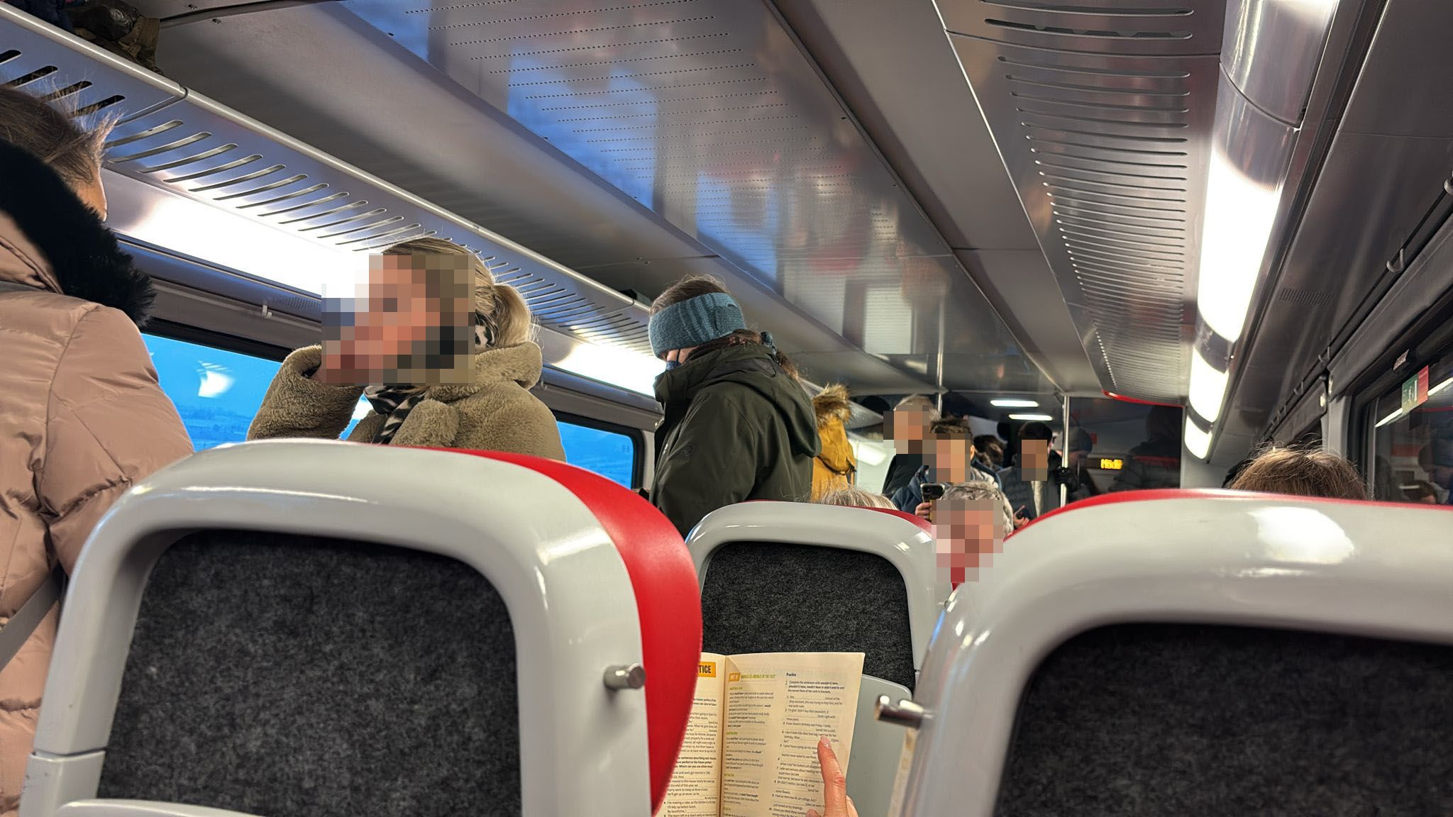 Eine Leserin saß mitten auf der Strecke in Guntramsdorf (NÖ) in einem Zug fest.