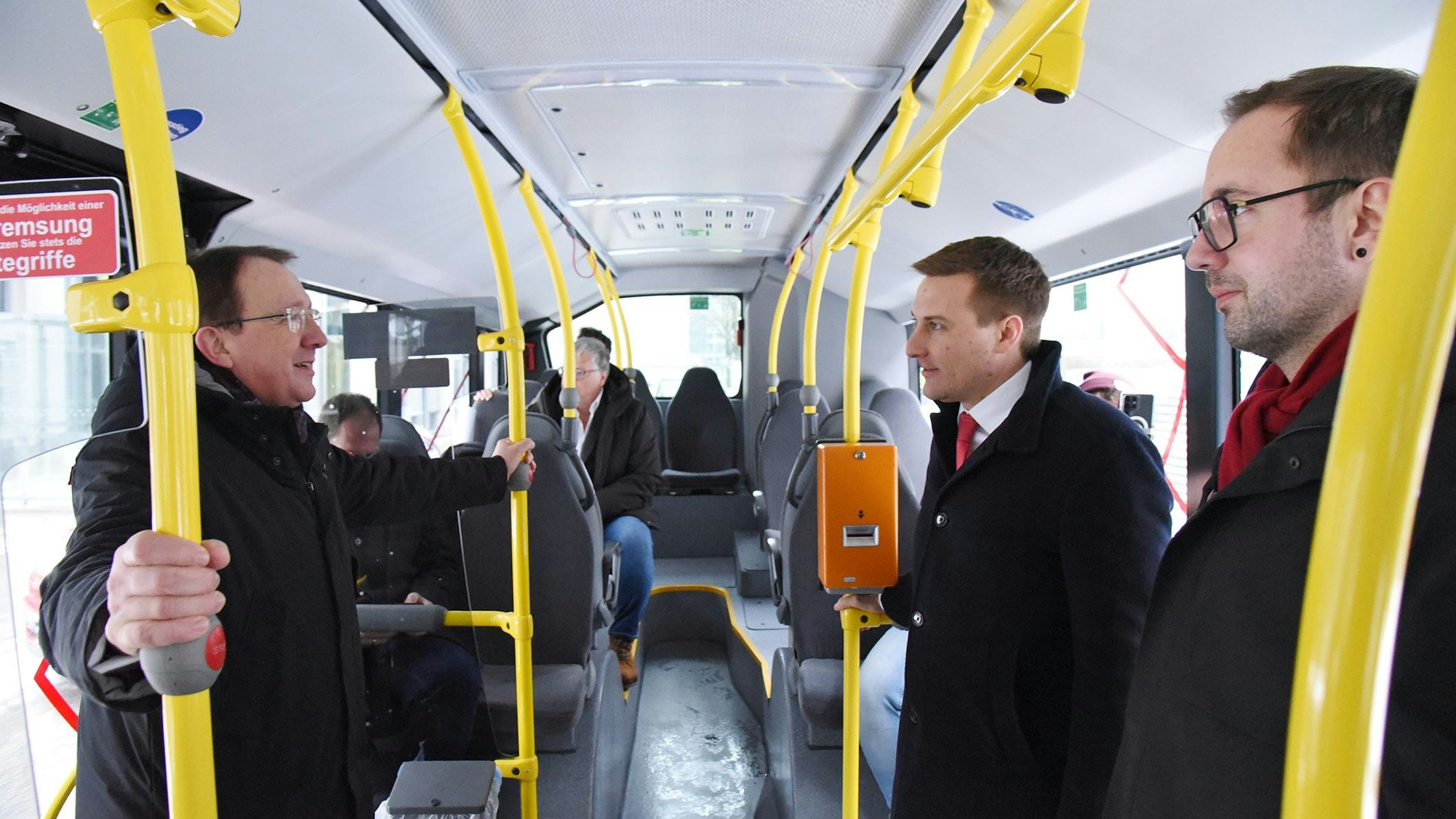 Stadler, Kögl und Hergovich in LUP-Bus