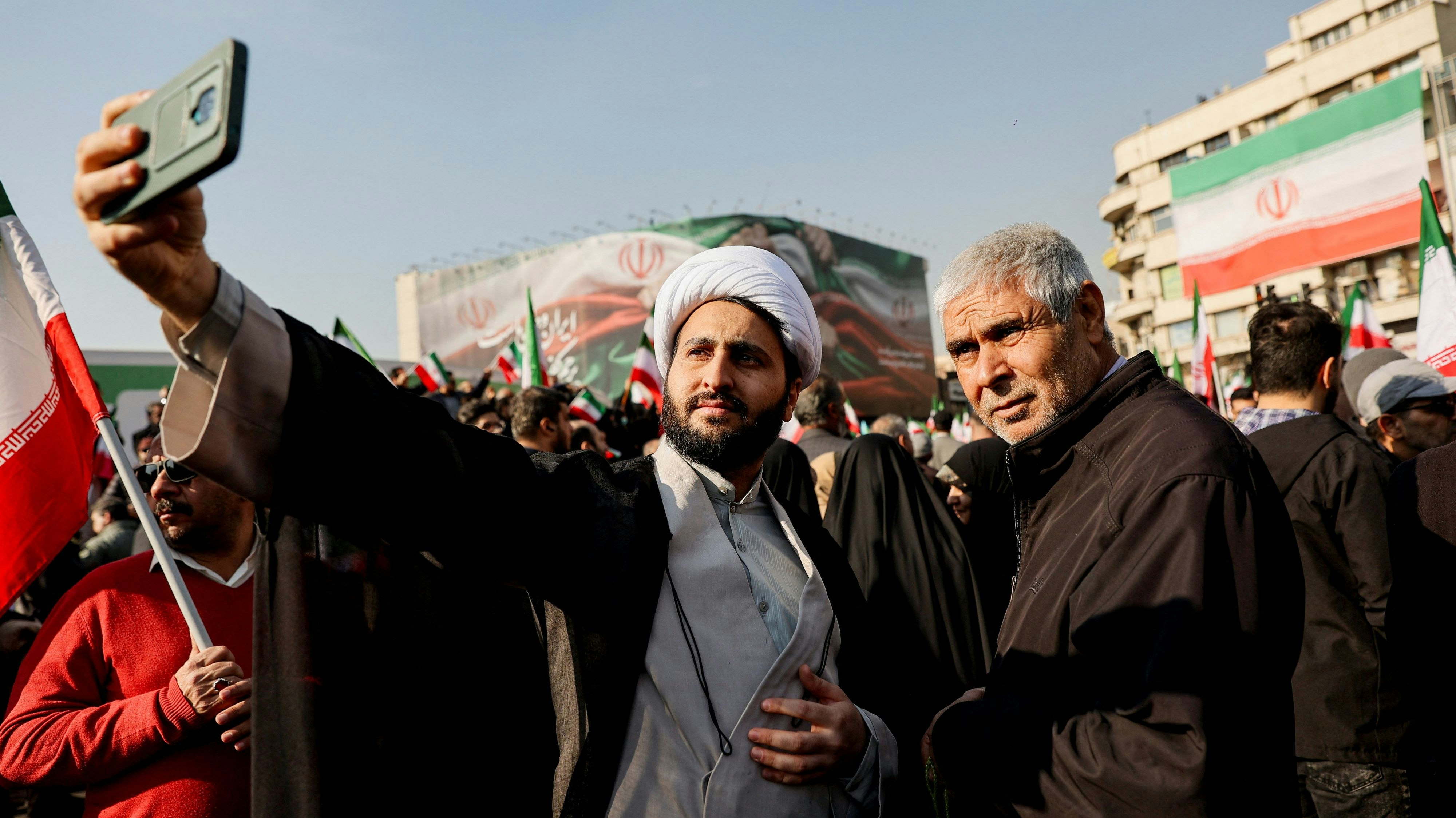 Am 12. Jänner hielt die Regierung eine Gegendemo ab, um zu zeigen: alles in bester Ordnung