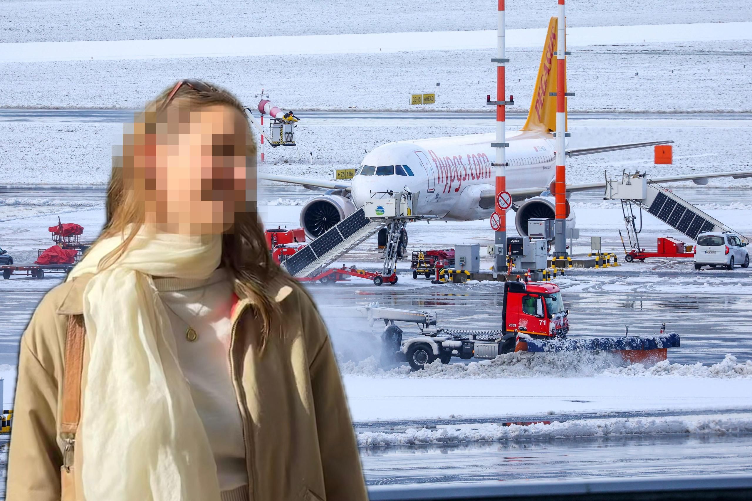 Heute.at - Eis-Chaos am Flughafen: Wienerin muss 10 Stunden warten