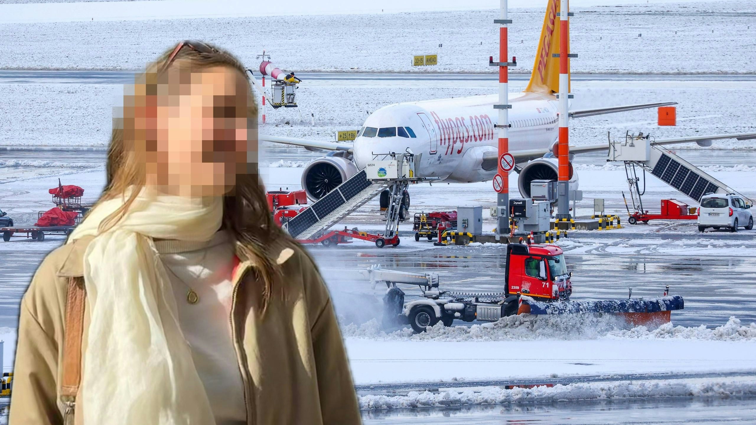 Heute.at - Eis-Chaos am Flughafen: Wienerin muss 10 Stunden warten