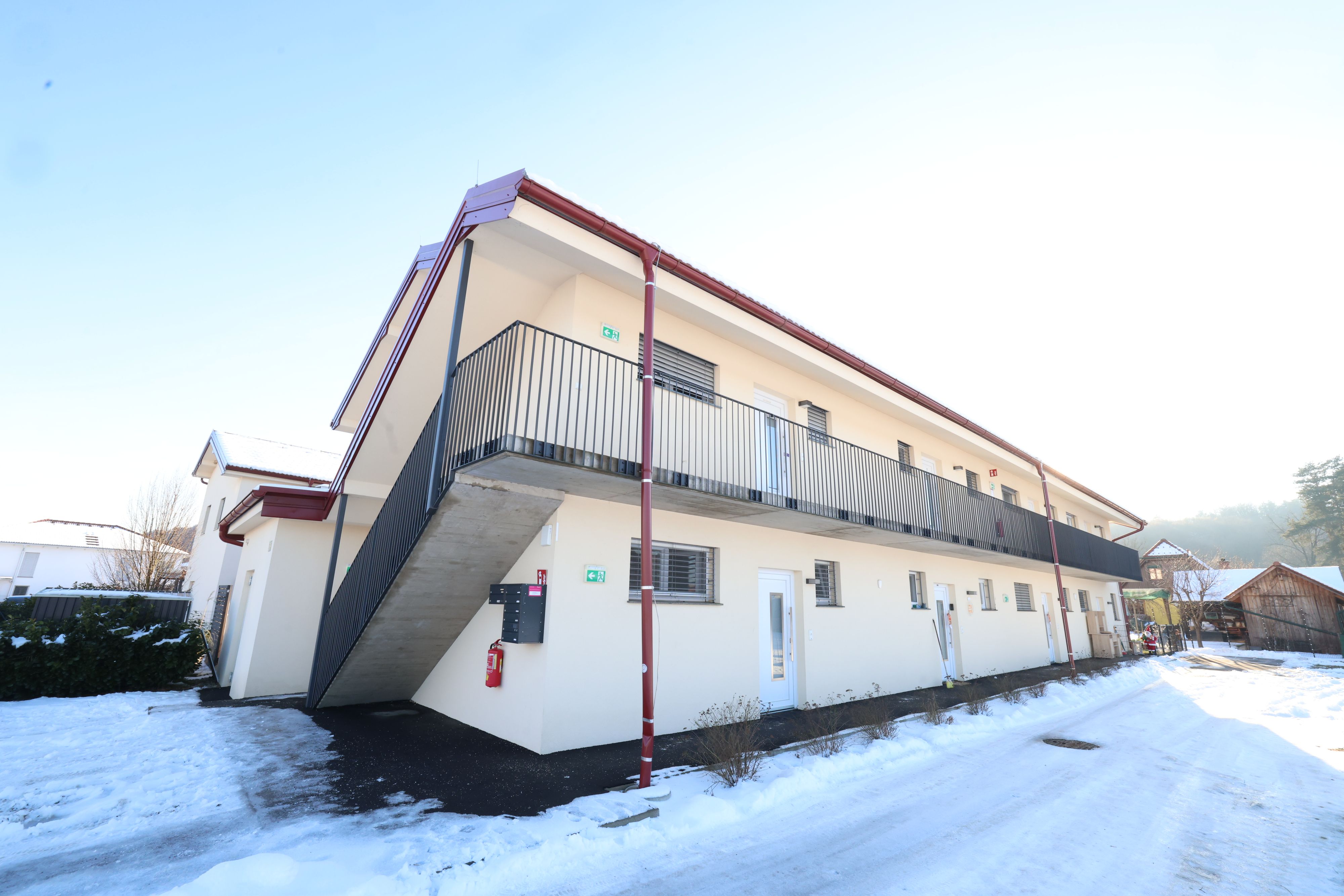 In diesem Wohnhaus lebte die 34-jährige Fitnesstrainerin.