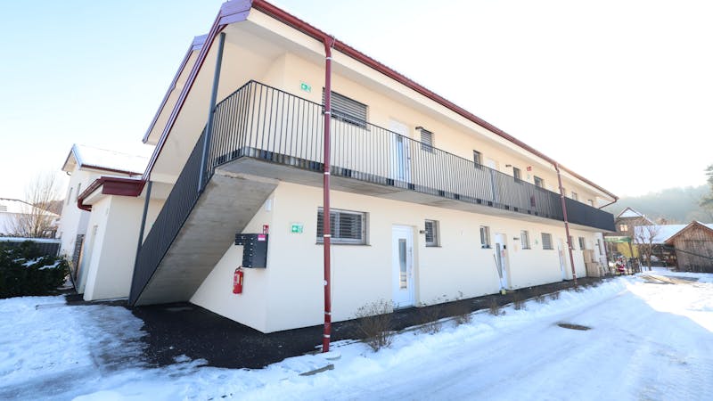 In diesem Wohnhaus lebte die 34-Jährige.