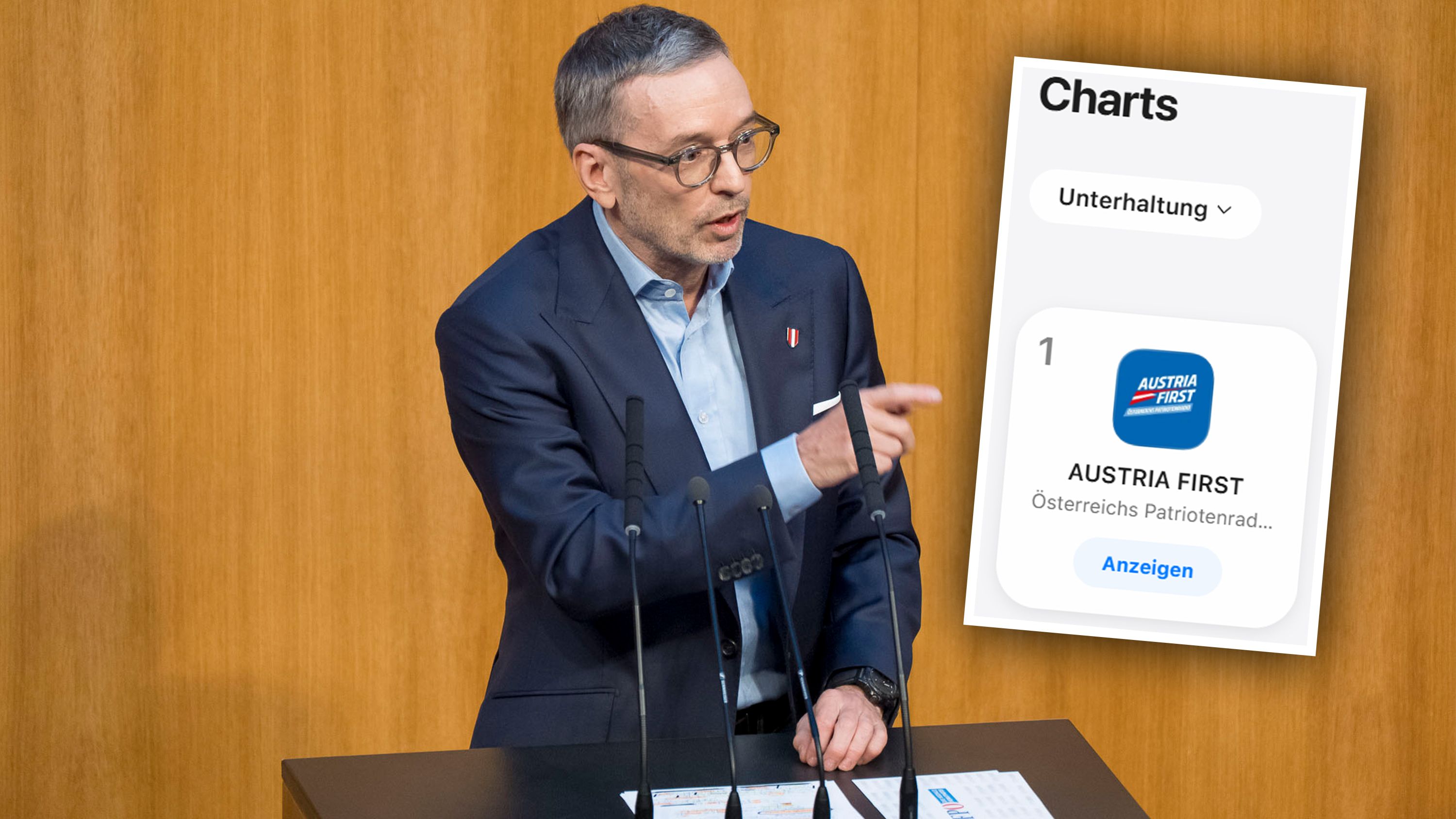 Heute.at - Kickl-Radio schon vor Start auf Platz 1 im App-Store