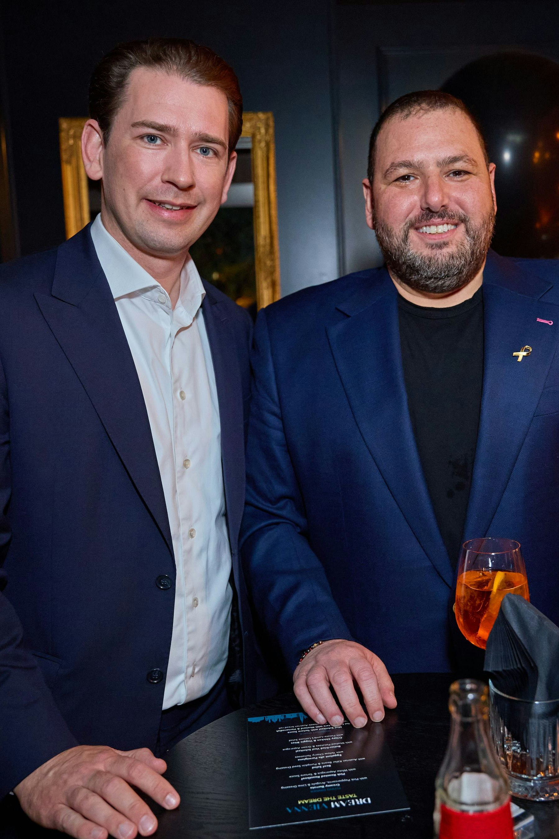 Diskutierten in Seefeld die Zukunft der Welt: Ex-Kanzler Sebastian Kurz und sein israelischer Geschäftspartner Shalev Hulio