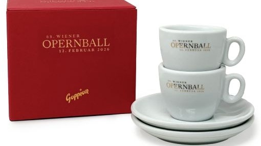 Herrenspenden 2026: Opernball Espresso-Tassen von Goppion Caffè.