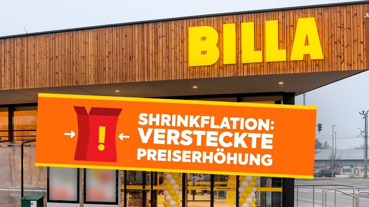 Billa warnt Kunden nun vor Shrinkflation: Der 