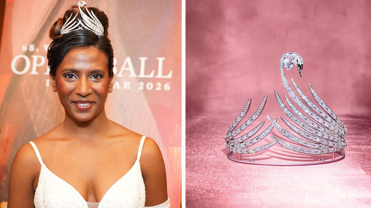 Heute.at - 350 Kristalle! Schwanen-Tiara glitzert am Opernball