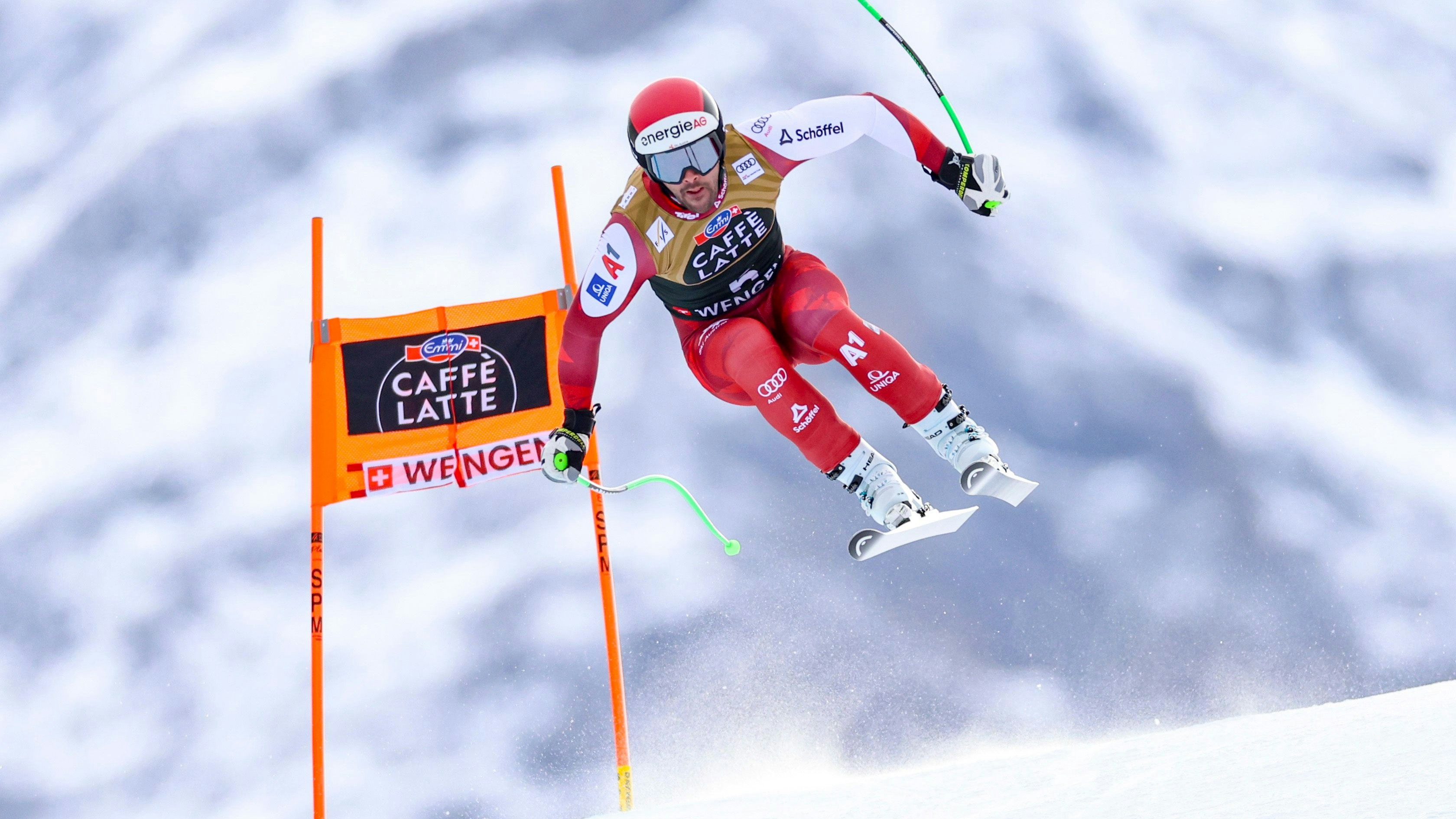 WENGEN,SWITZERLAND,17.JAN.26 - ALPINE SKIING - FIS World Cup, downhill, men. Image shows Vincent Kriechmayr (AUT). Photo: GEPA pictures/ Mathias Mandl